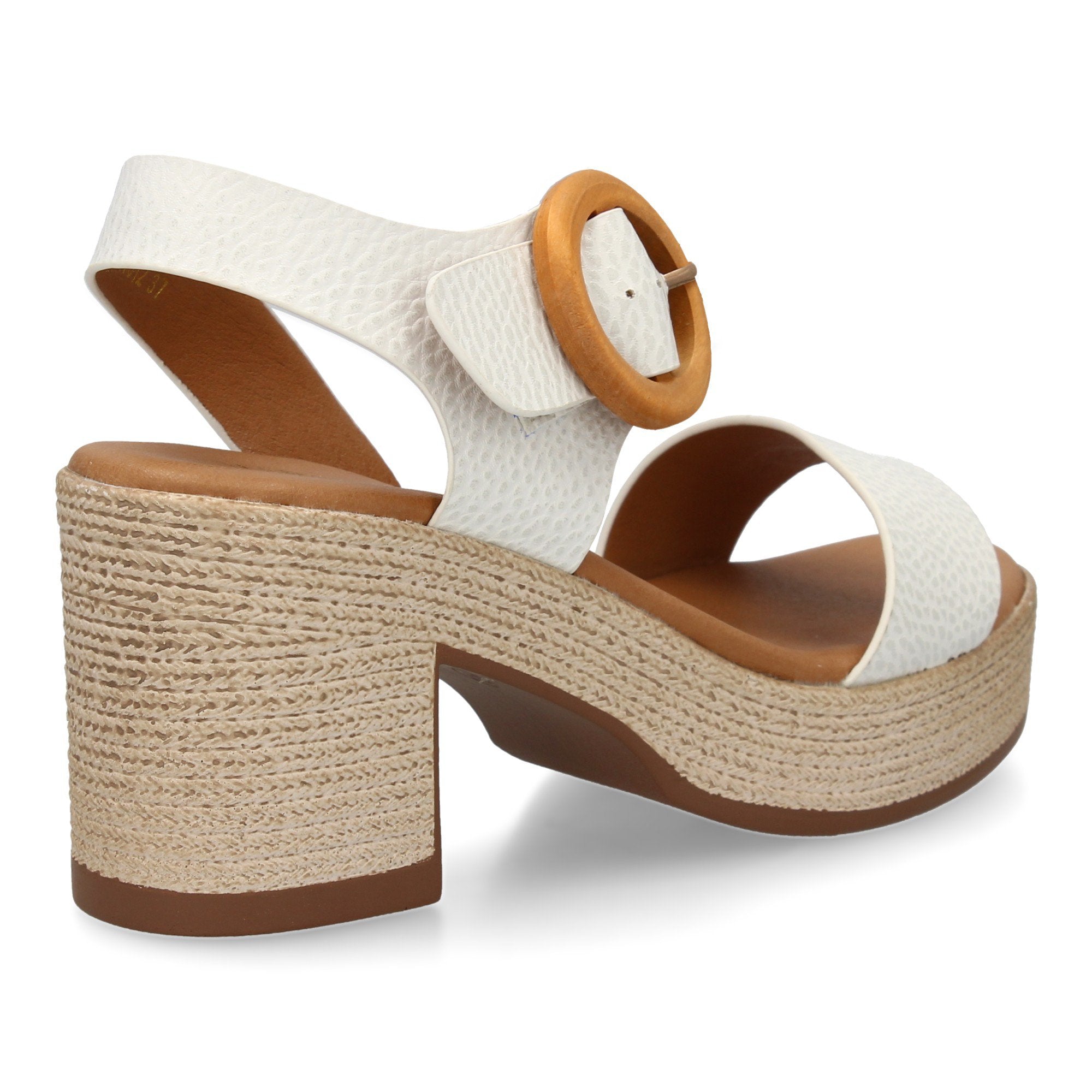 Sandalia Blanca de Tacon  Para Mujer