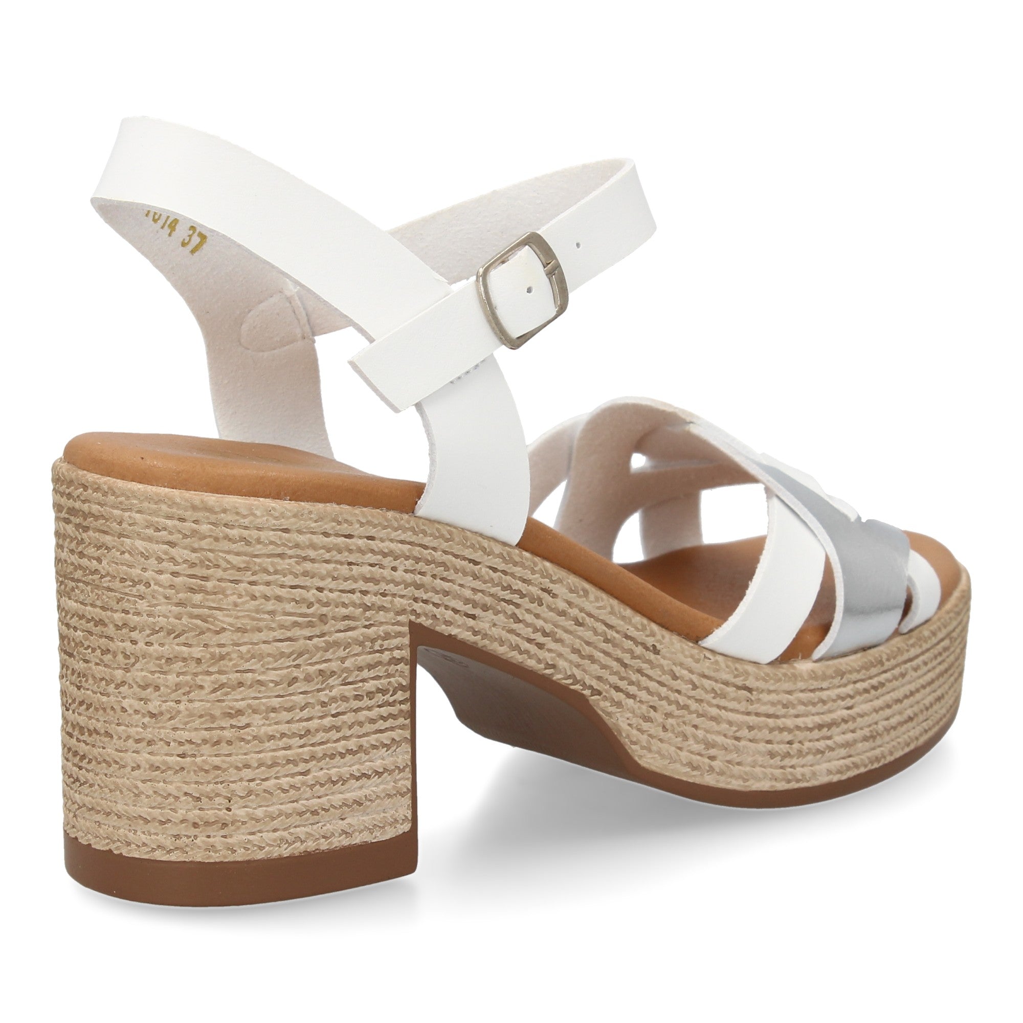 Sandalia Blanca de Tacon  Para Mujer