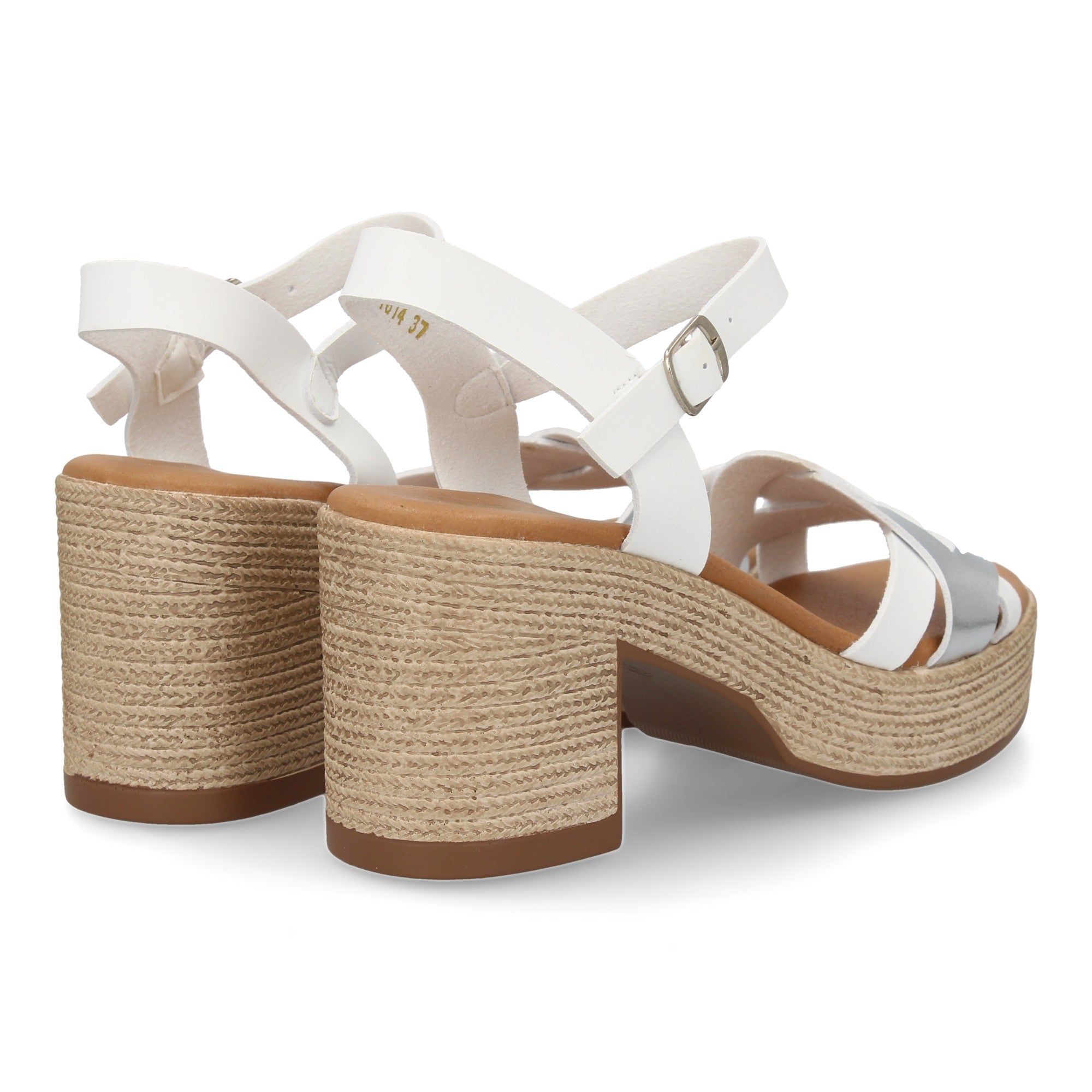 Sandalia Blanca de Tacon  Para Mujer