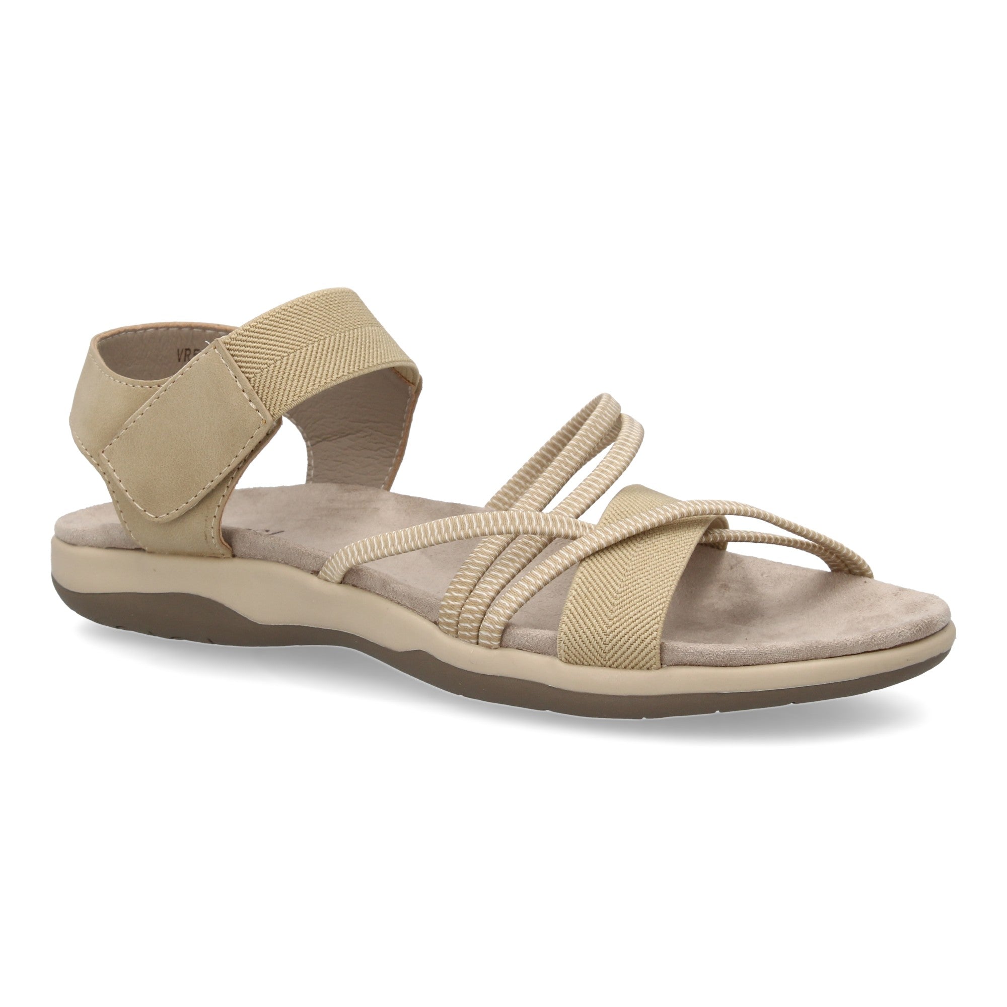 Sandalia Plana de Mujer, Cómoda y Elegante con Tiras Cruzadas y Hebilla