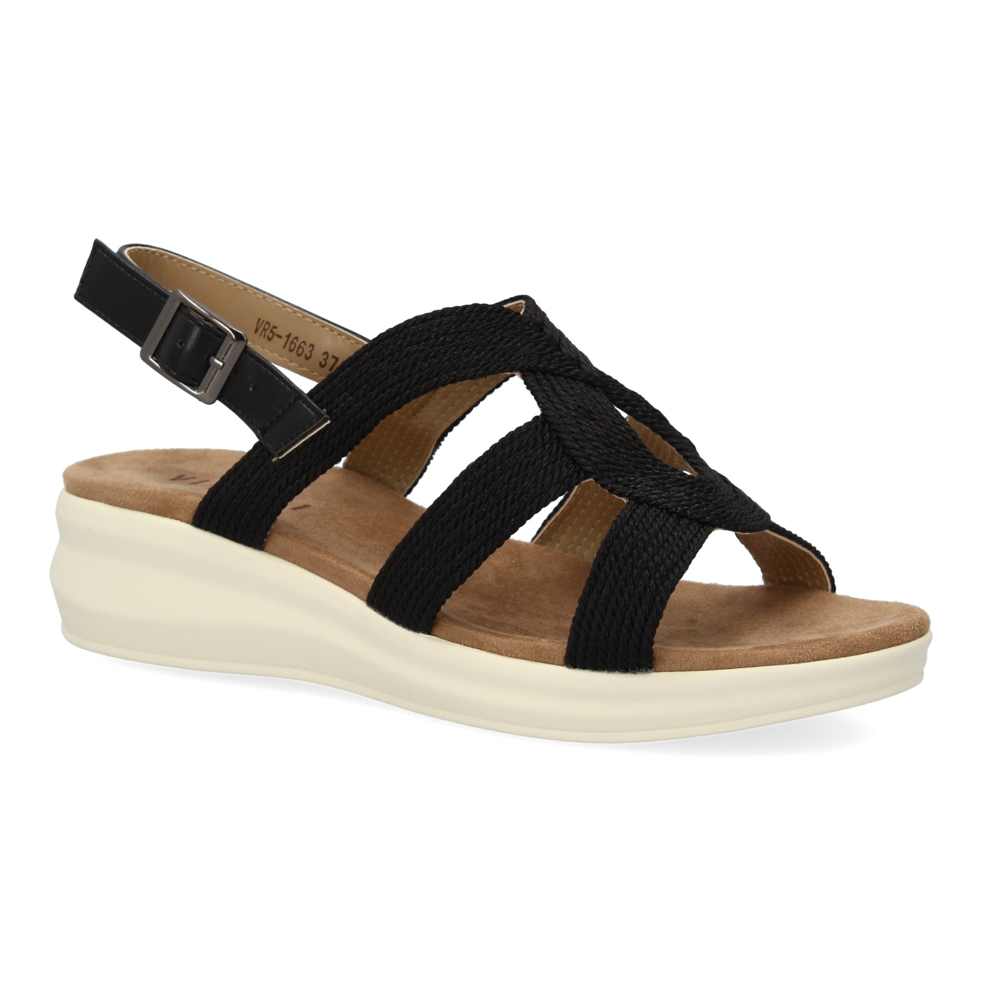Sandalia Plana de Mujer, Cómoda y Elegante con Tiras Cruzadas y Hebilla