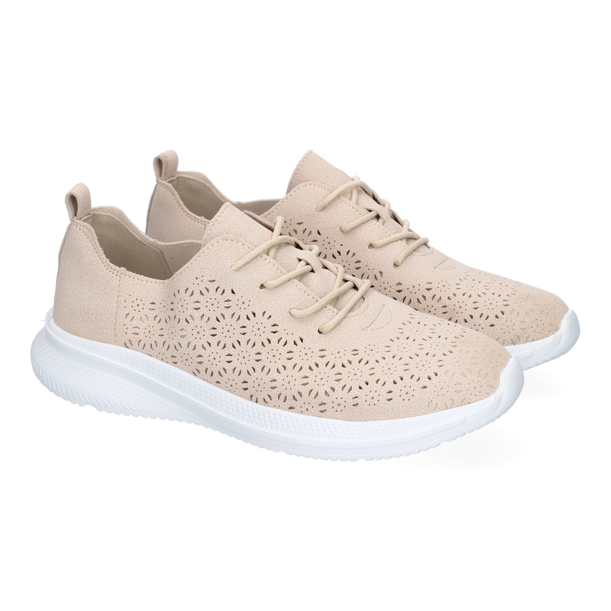 Zapatilla Deportiva de Mujer Casual Beige
