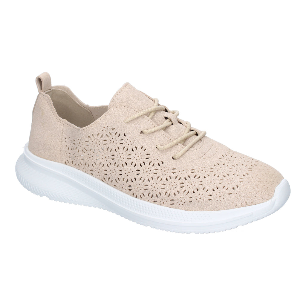 Zapatilla Deportiva de Mujer Casual Beige