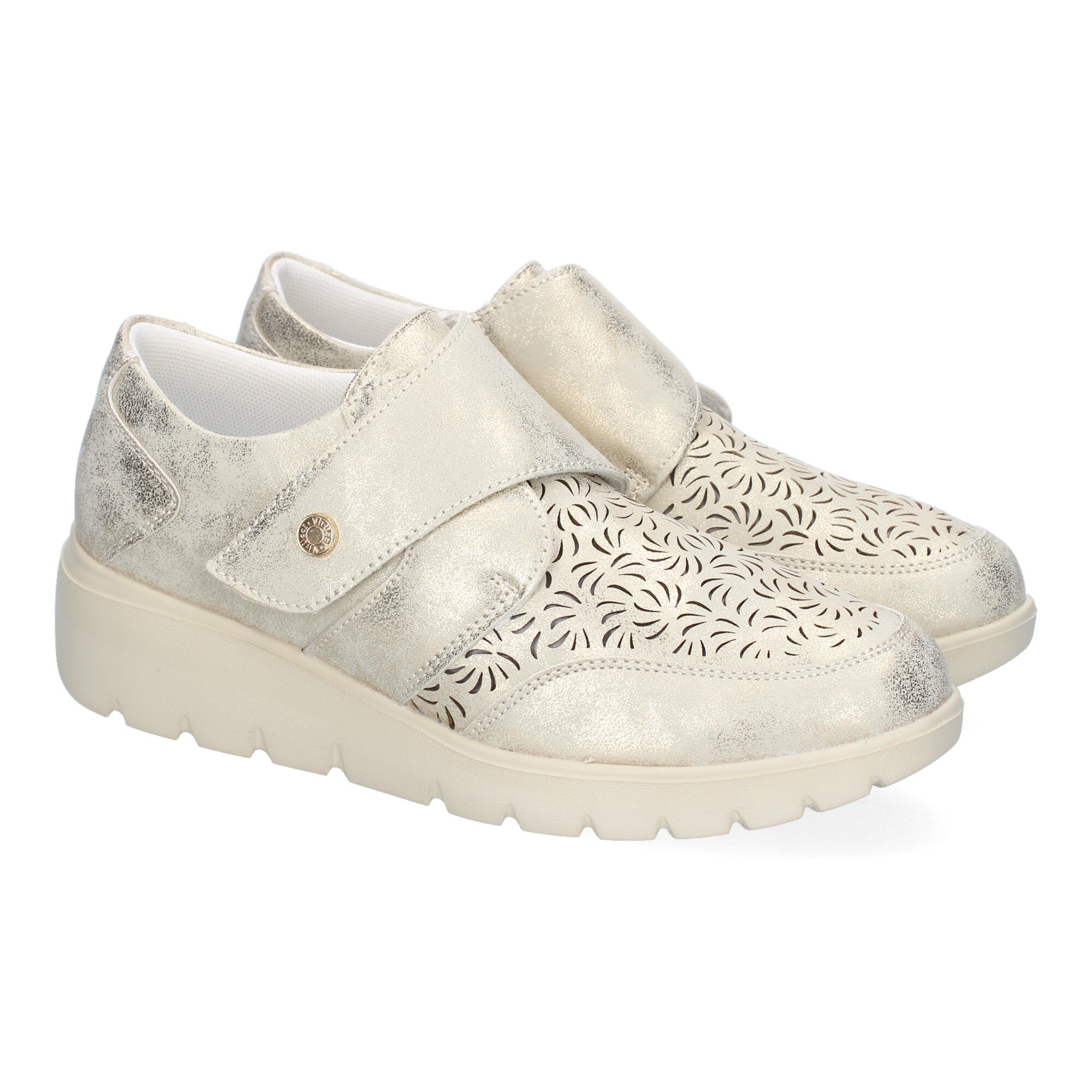 Zapatillas Casual de Mujer Diseño Moderno y Elegante Doradas