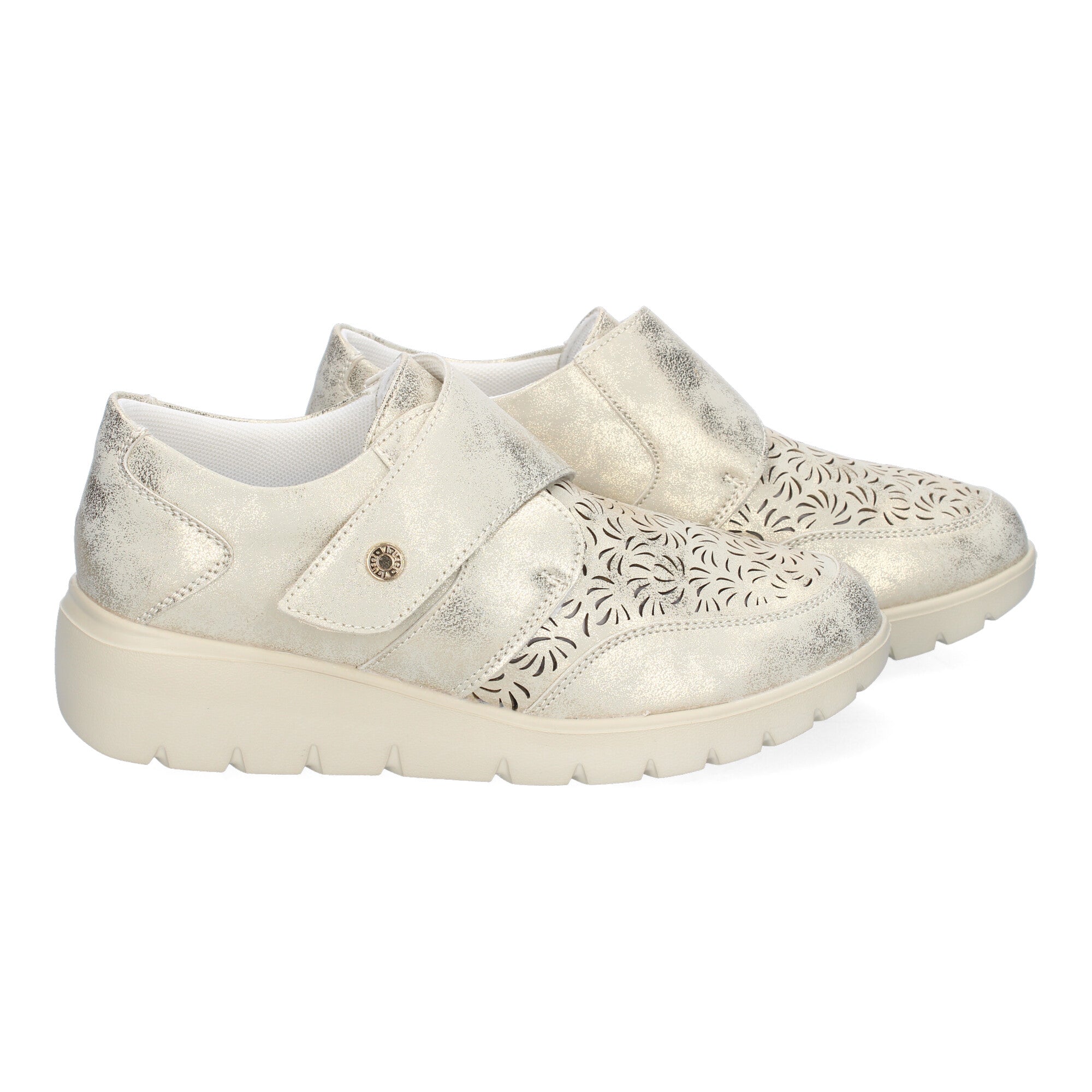 Zapatillas Casual de Mujer Diseño Moderno y Elegante Doradas