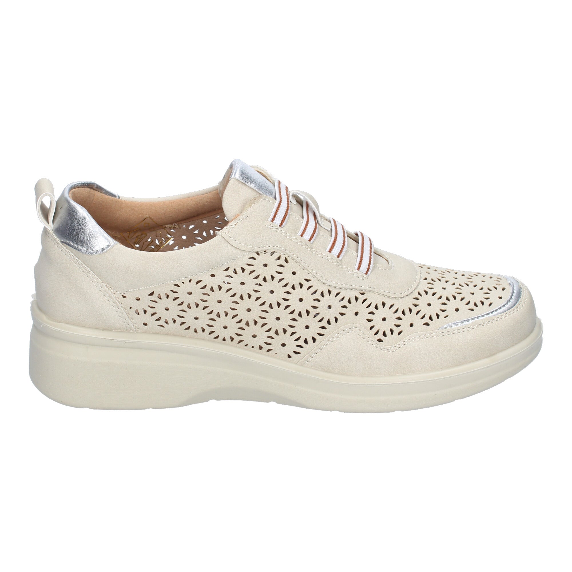 Zapatillas Casual Slip On de Mujer Comodas Elegante Beige