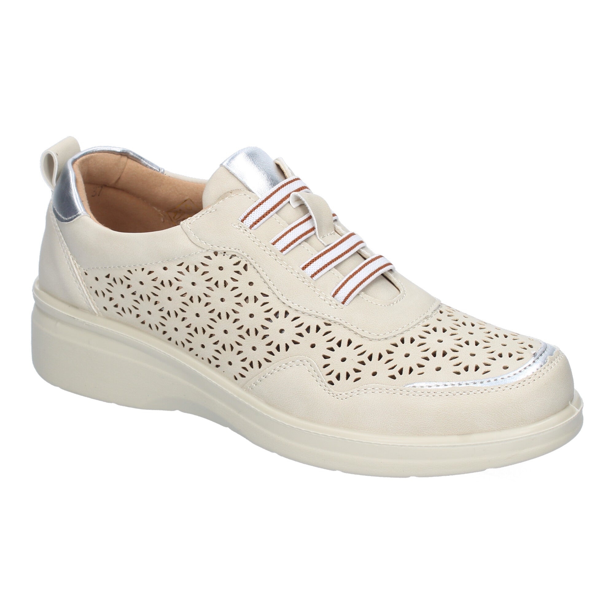 Zapatillas Casual Slip On de Mujer Comodas Elegante Beige