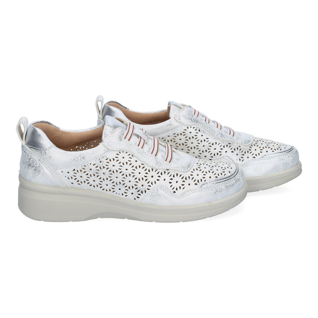 Zapatillas Casual Slip On de Mujer Comodas Elegantes Plateados