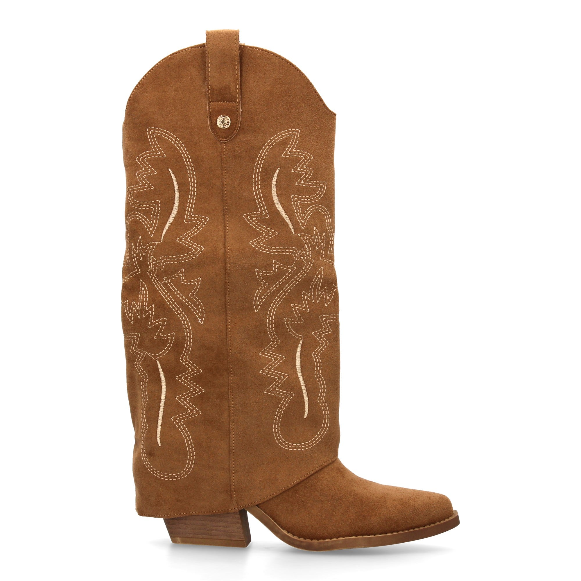 Bota Cowboy de Mujer con Tacón Cubano y Bordados