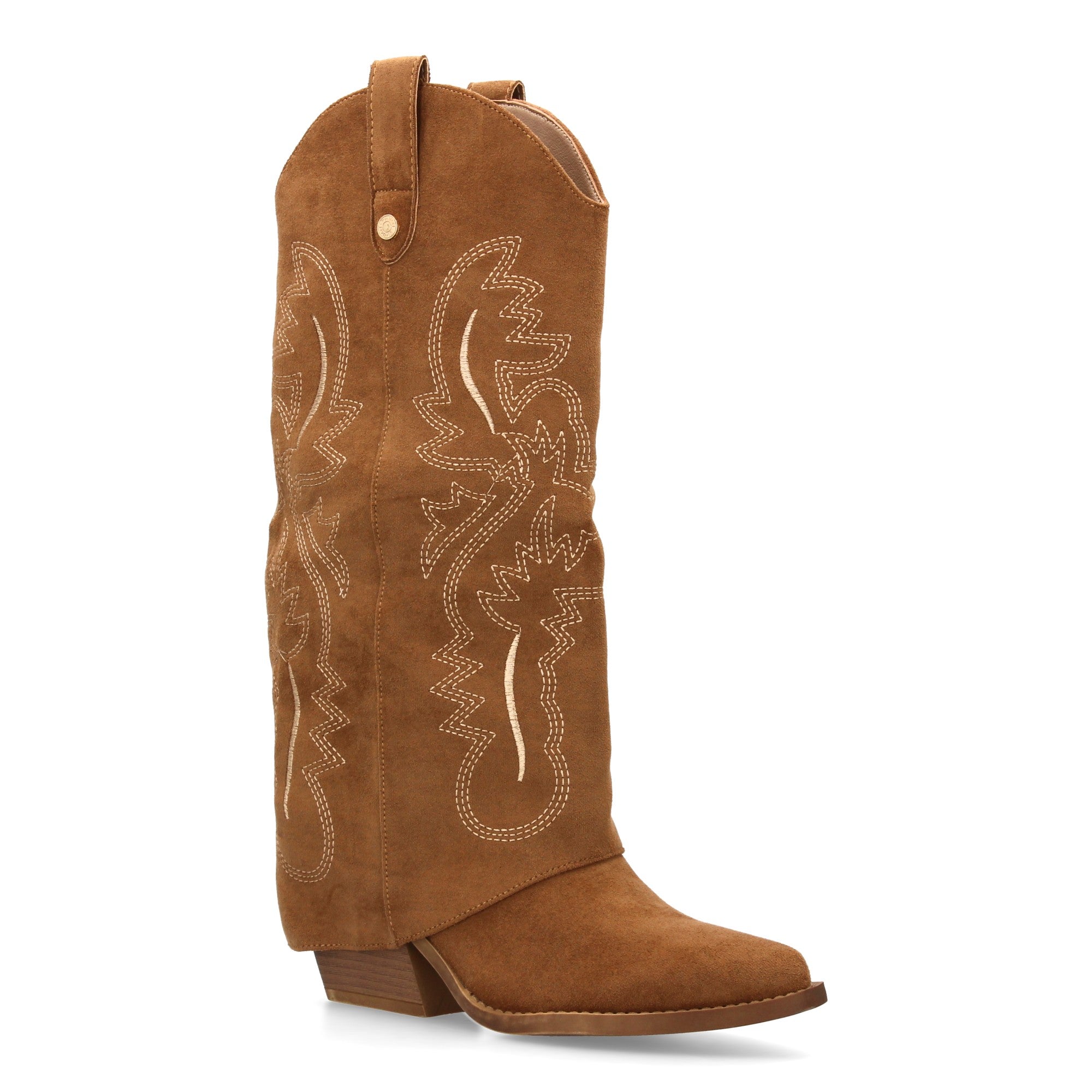 Bota Cowboy de Mujer con Tacón Cubano y Bordados