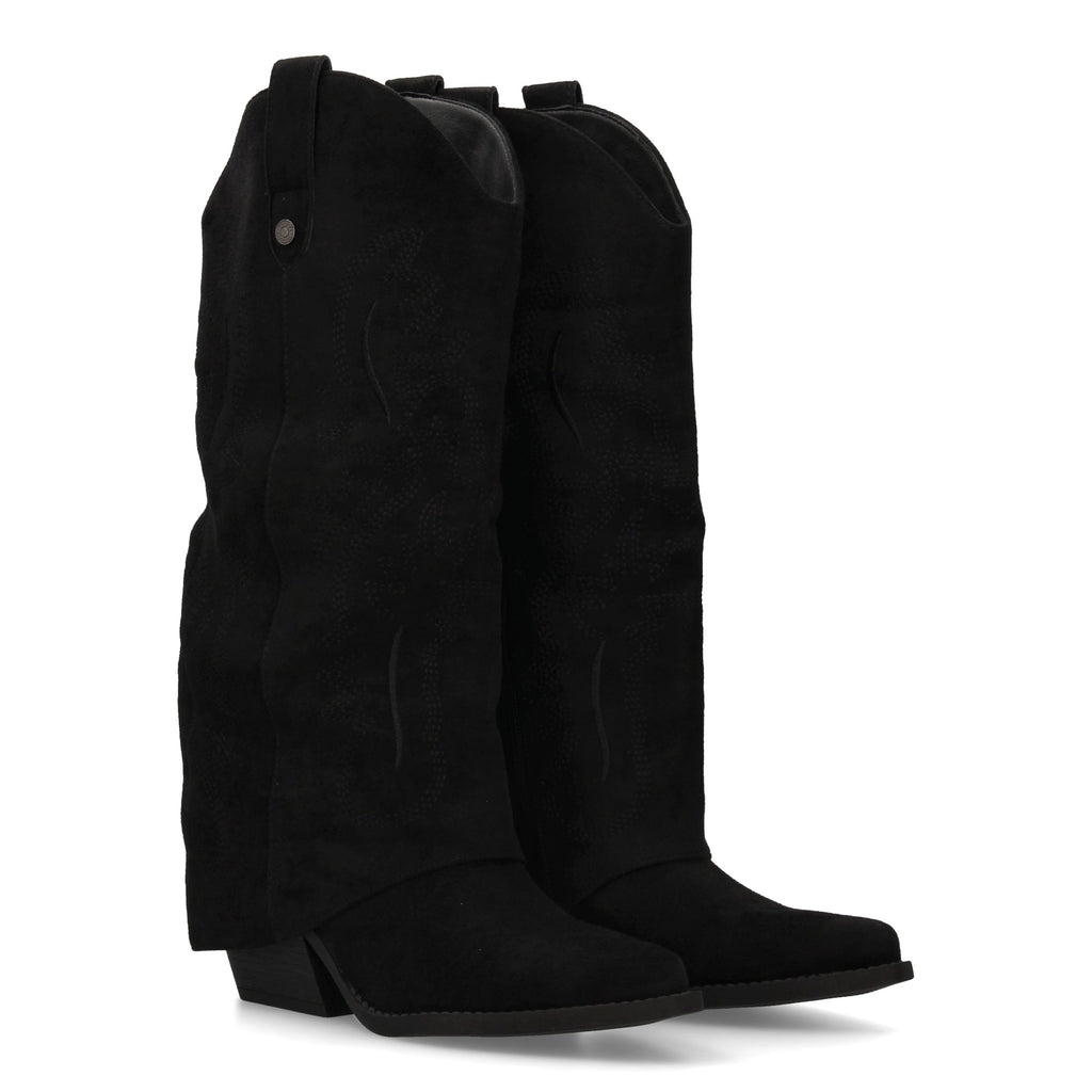 Bota Cowboy de Mujer con Tacón Cubano y Bordados