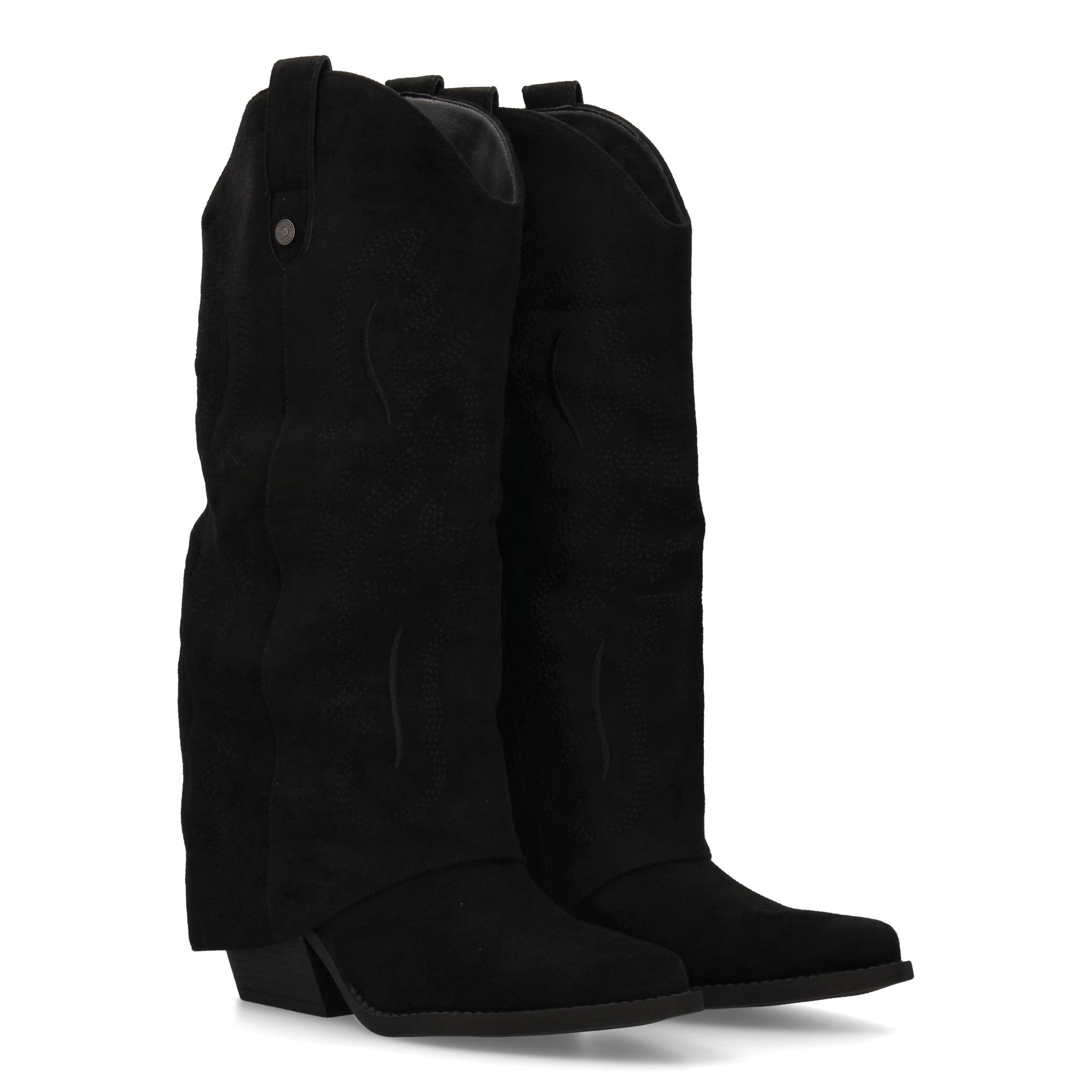 Bota Cowboy de Mujer con Tacón Cubano y Bordados