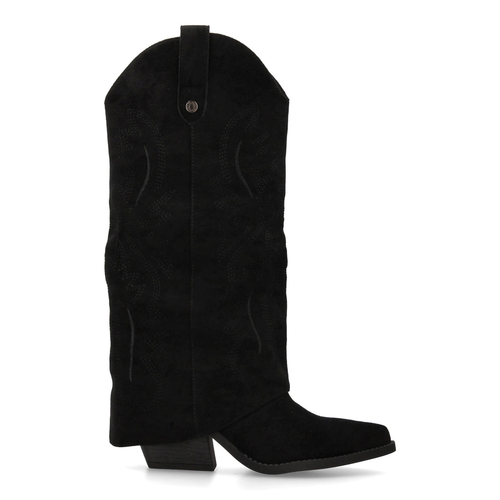 Bota Cowboy de Mujer con Tacón Cubano y Bordados