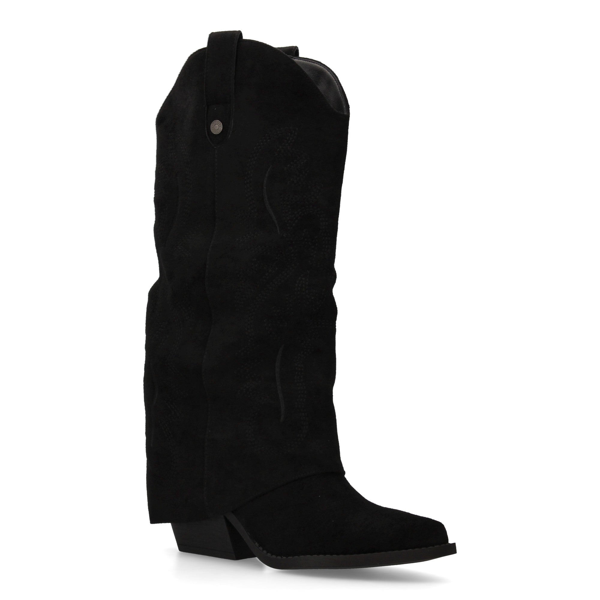 Bota Cowboy de Mujer con Tacón Cubano y Bordados