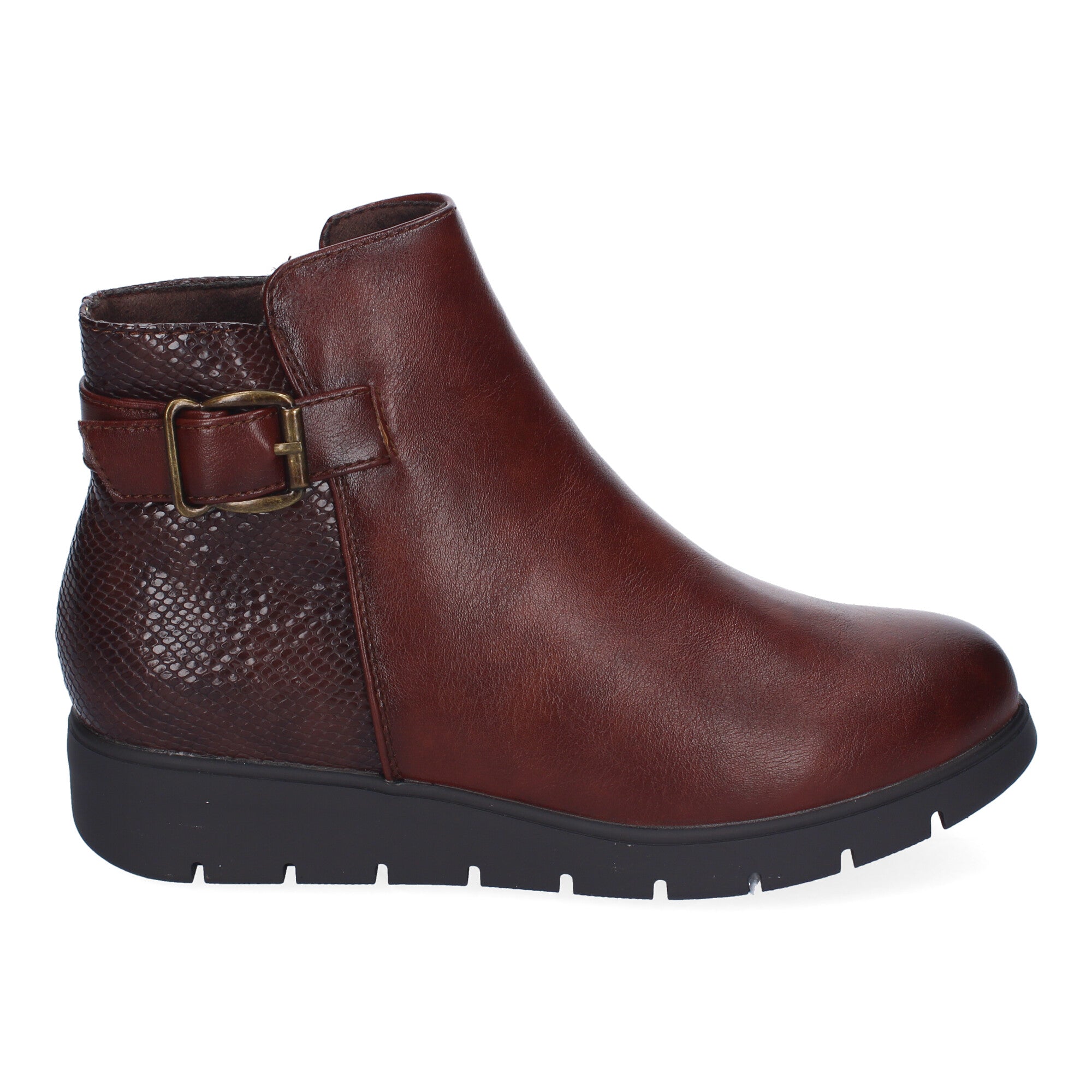 Botines marrones con diseño moderno