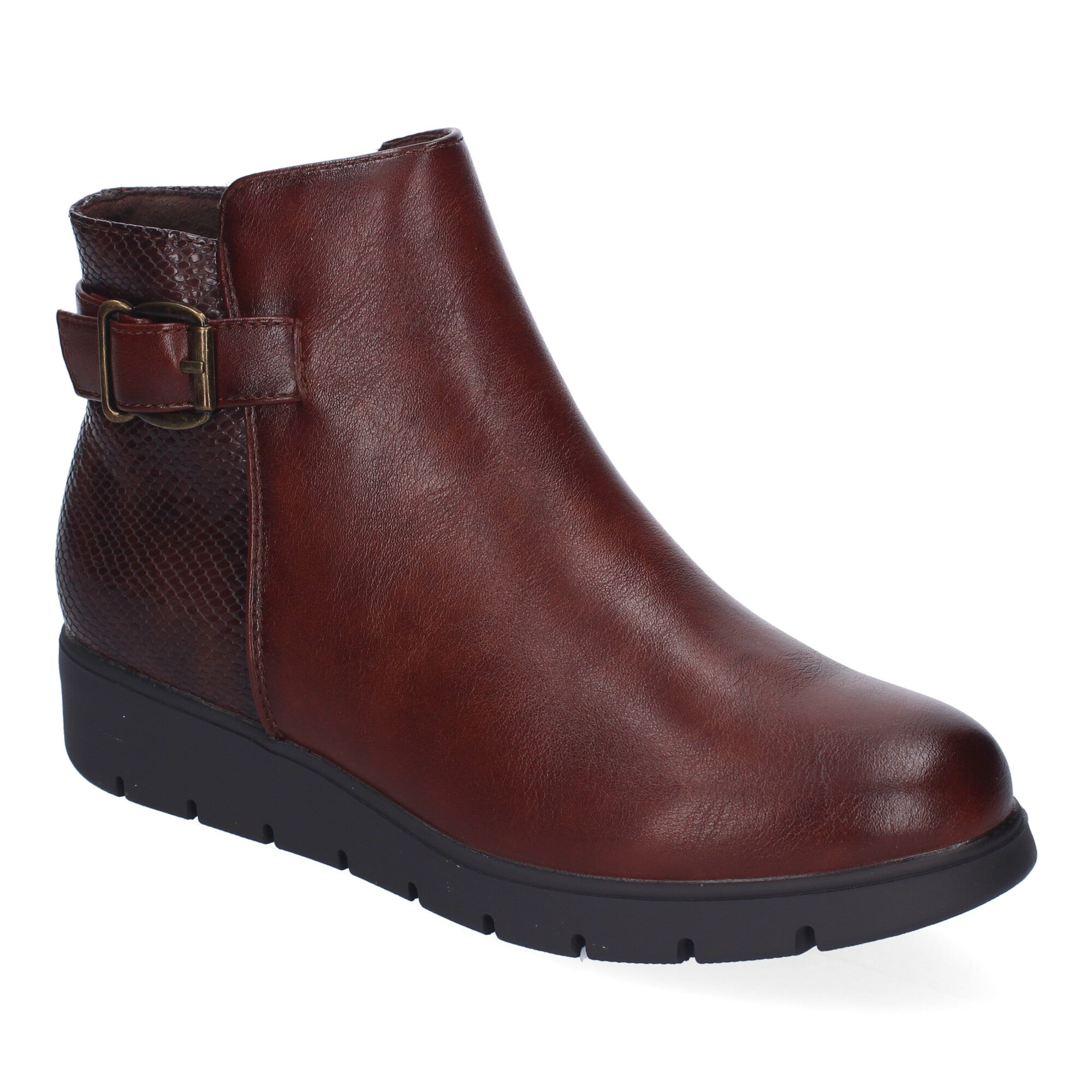 Botines marrones con diseño moderno