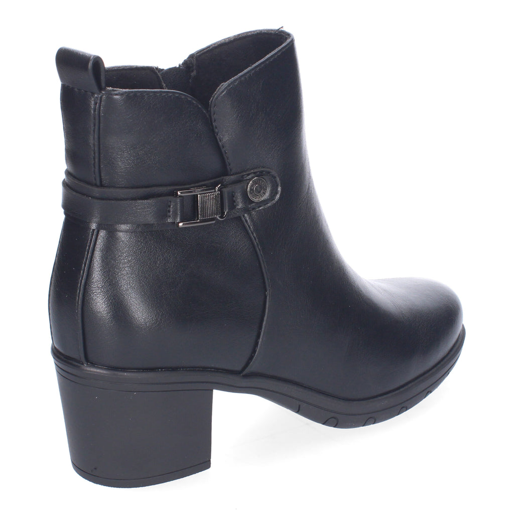 Botines negros con adorno metálico