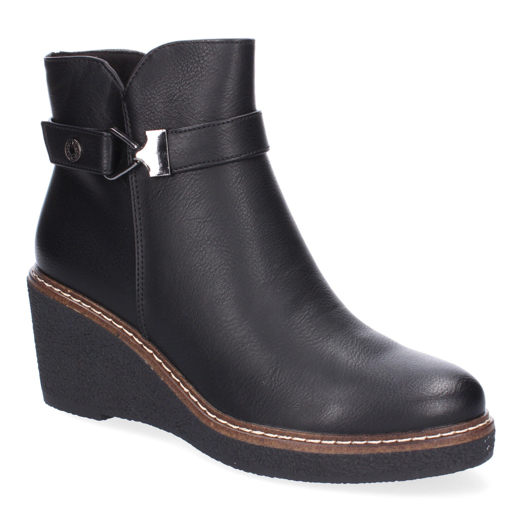 Botines negros con cuña