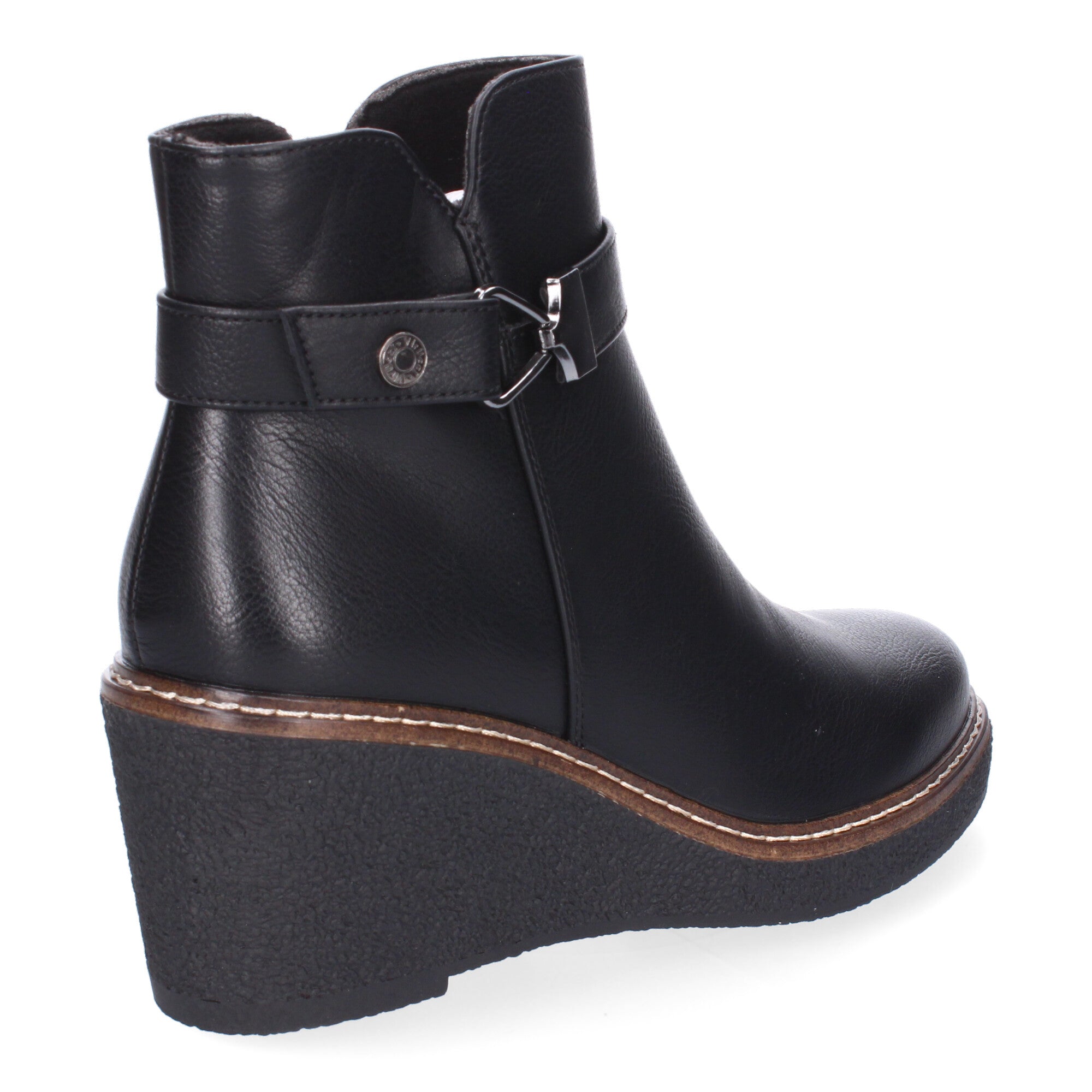 Botines negros con cuña