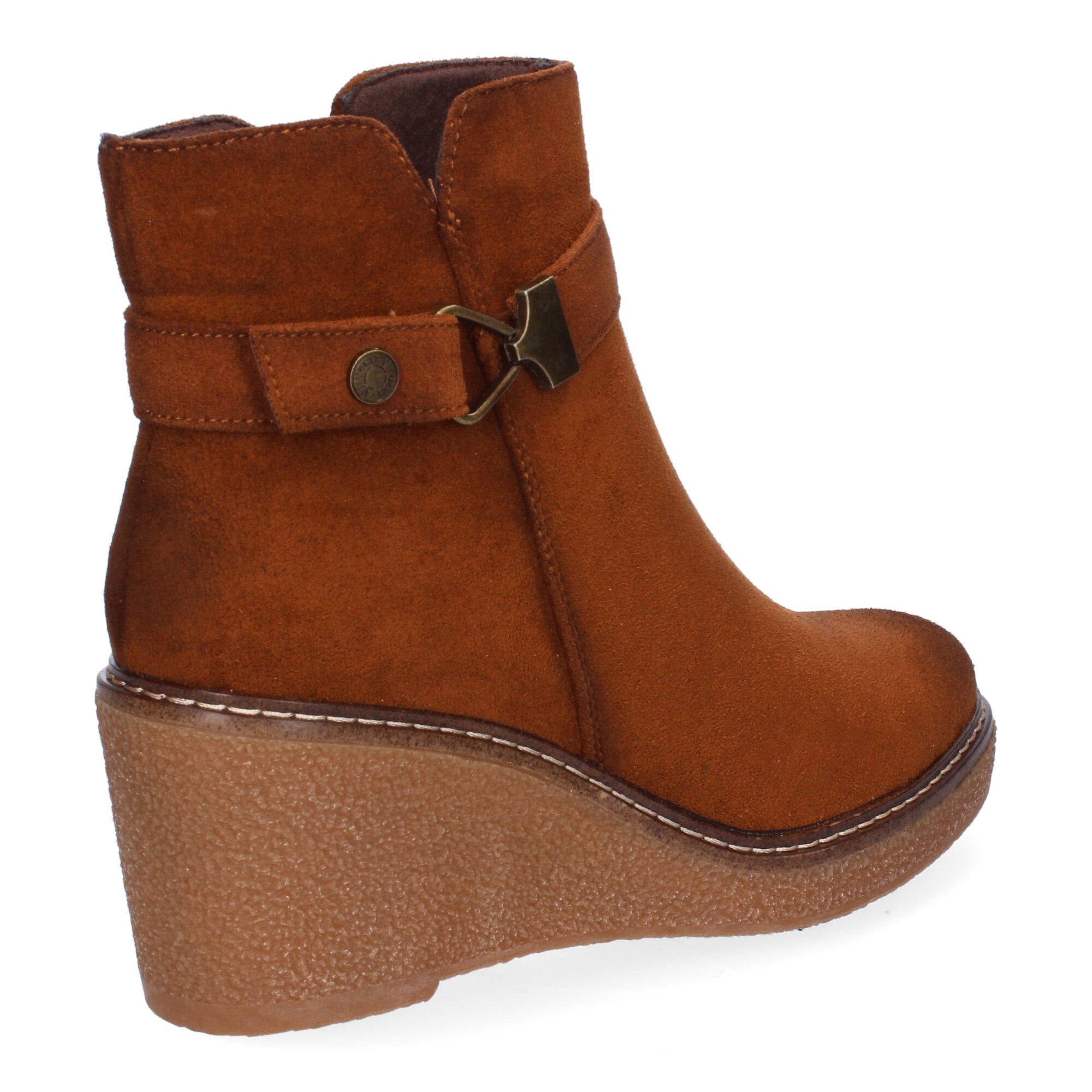 Botines cuero con cremallera