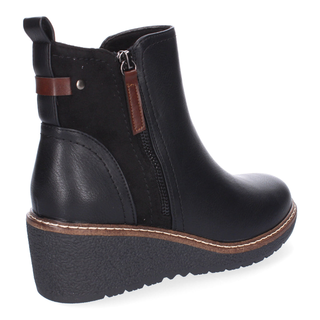 Botines negros de cuña