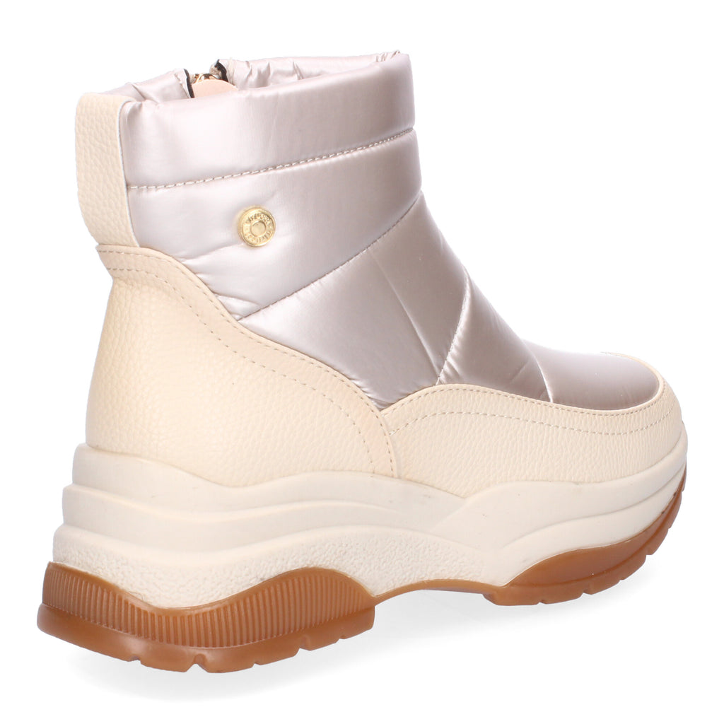 Botines beige con acolchado