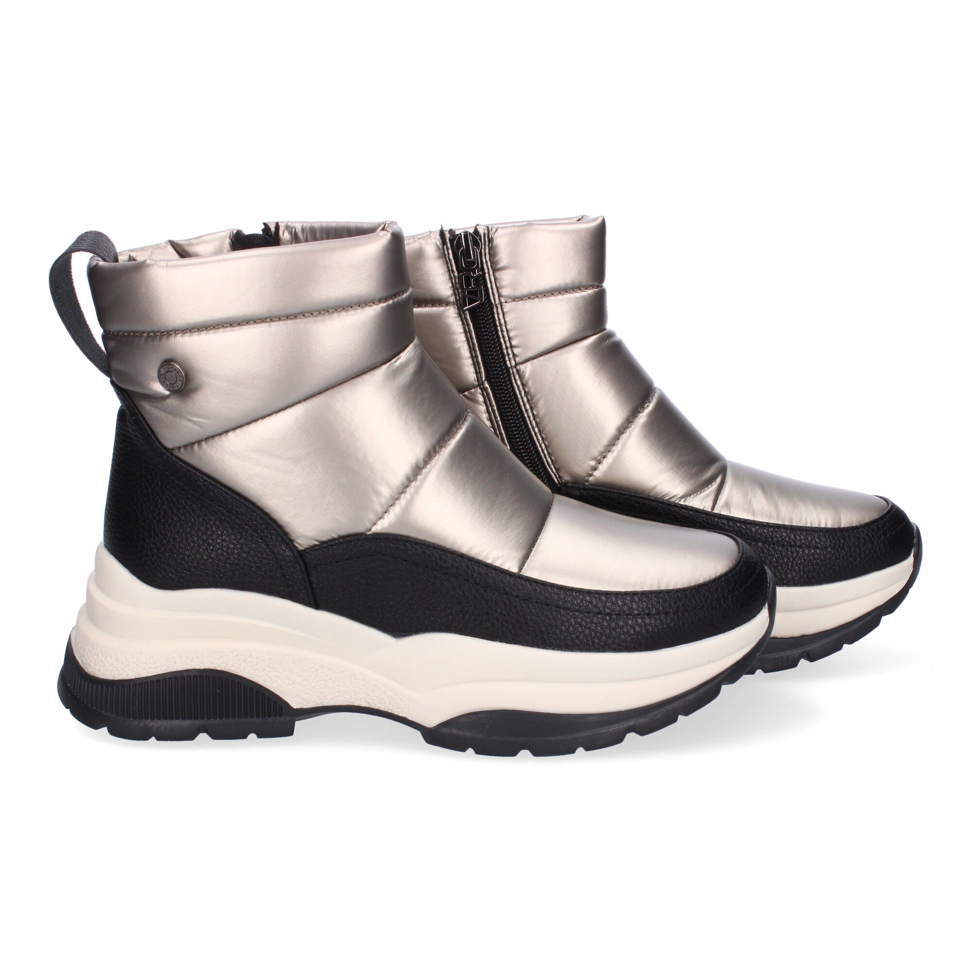 Botines negros acolchados