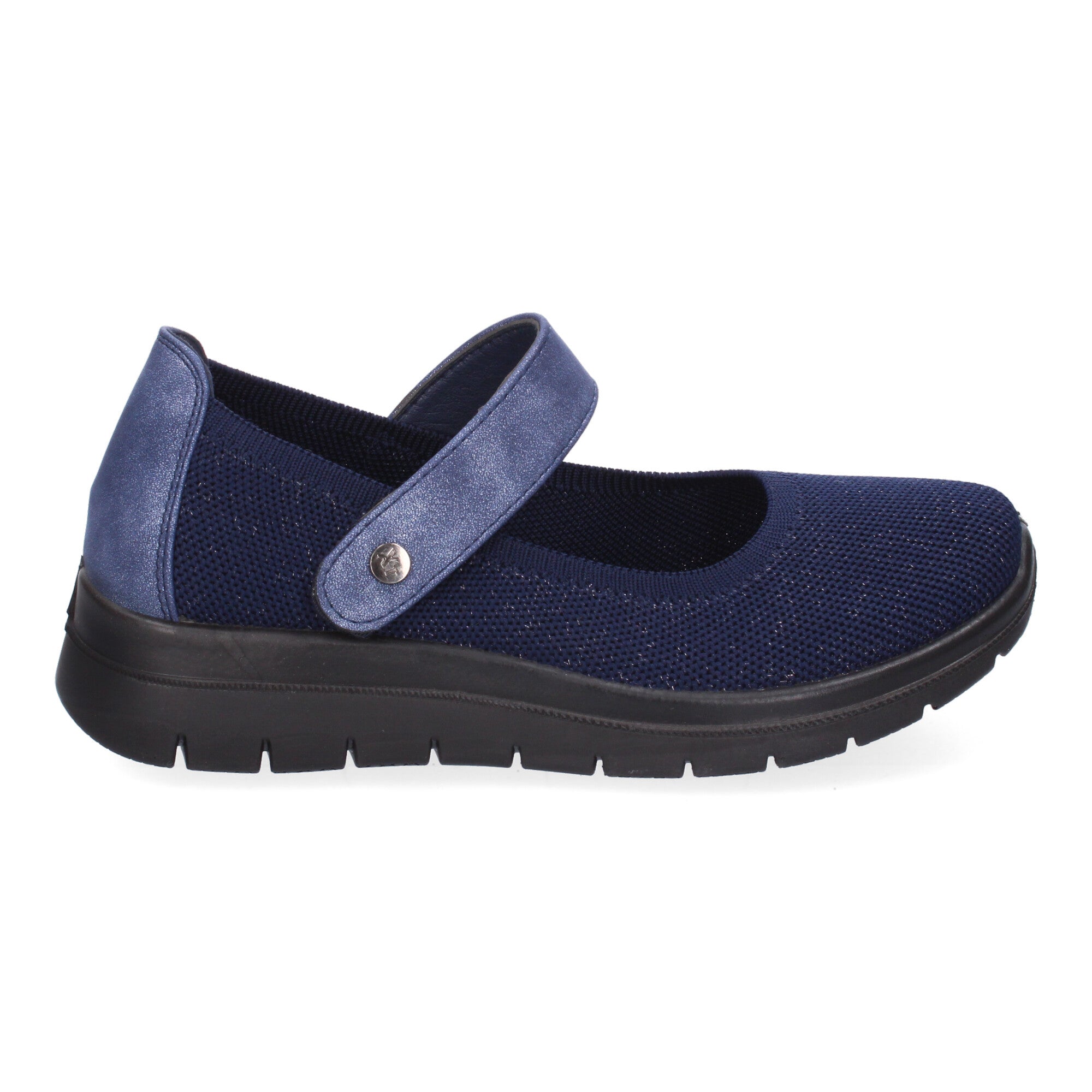Zapatilla Plana Comoda para Mujer Elastica Marino