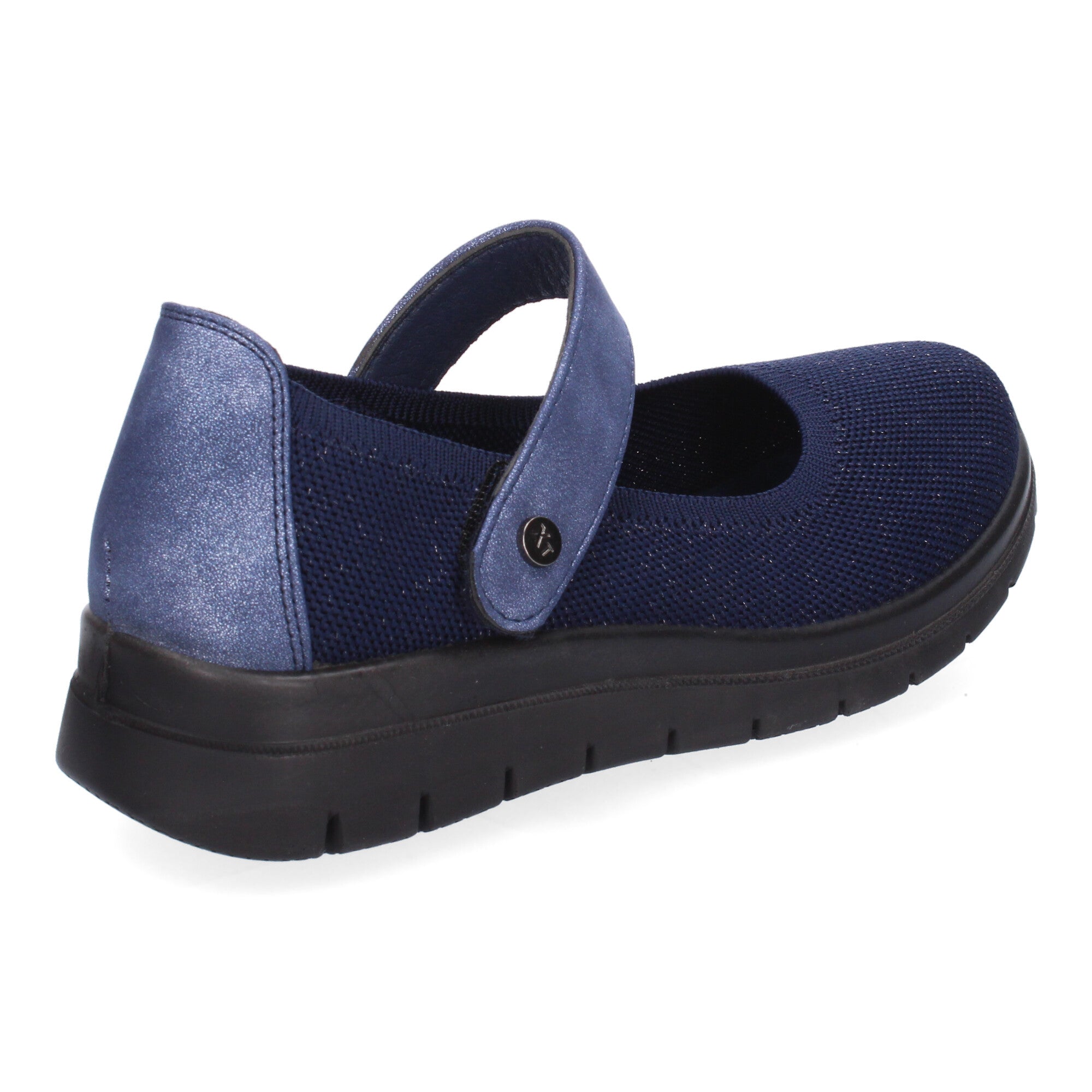 Zapatilla Plana Comoda para Mujer Elastica Marino