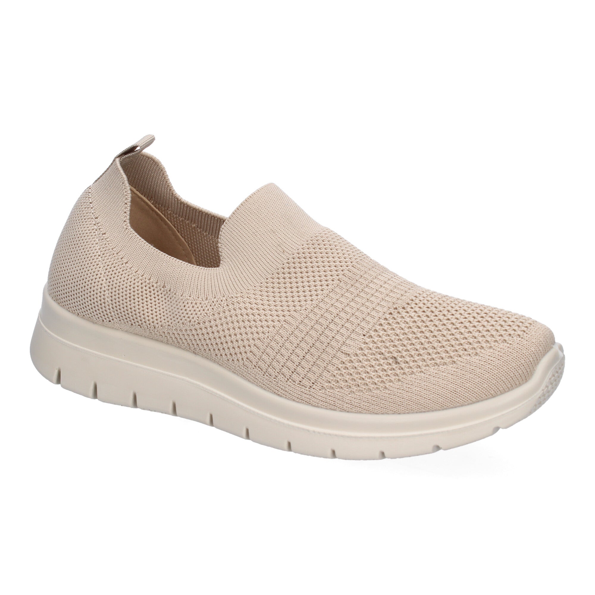 Zapatilla Plana Comoda para Mujer Beige