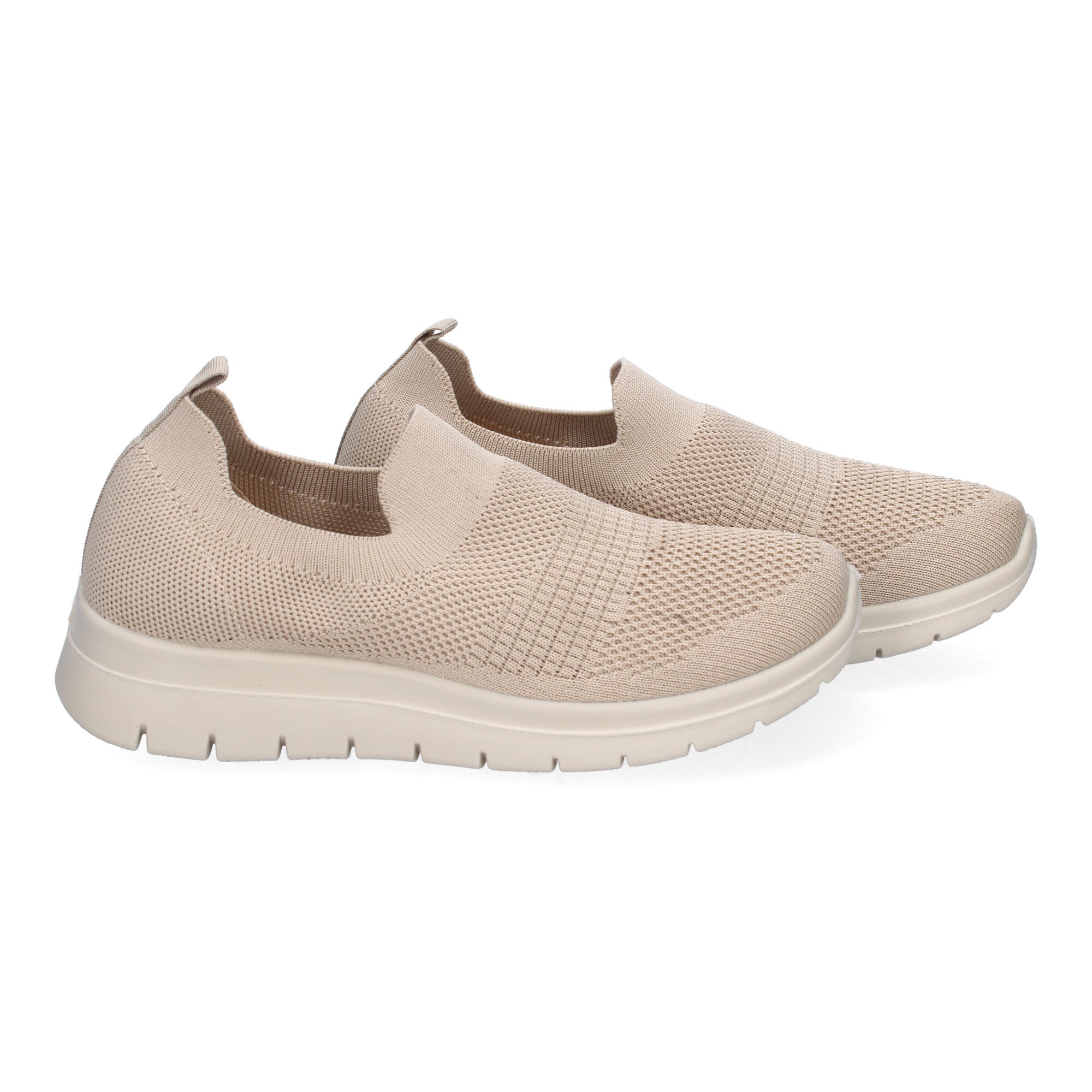 Zapatilla Plana Comoda para Mujer Beige