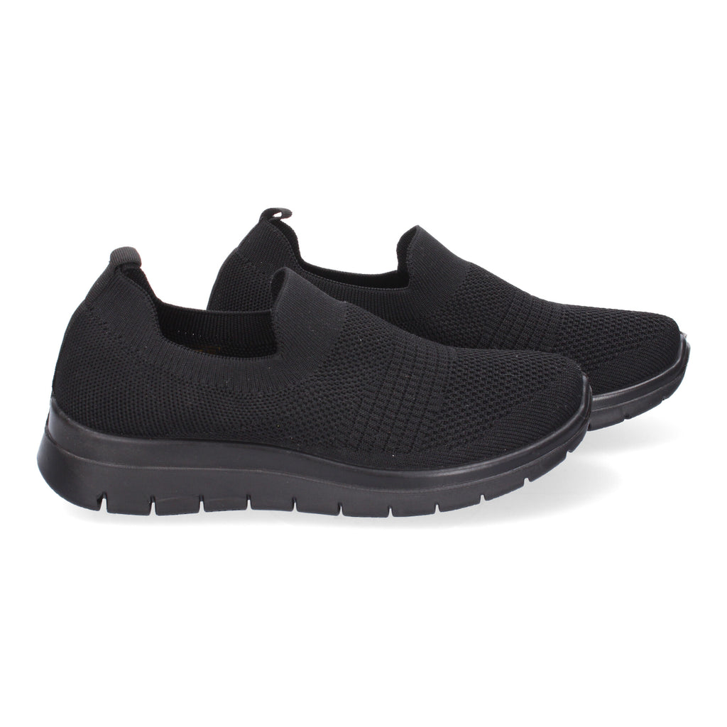 Zapatilla Plana Comoda para Mujer Negras