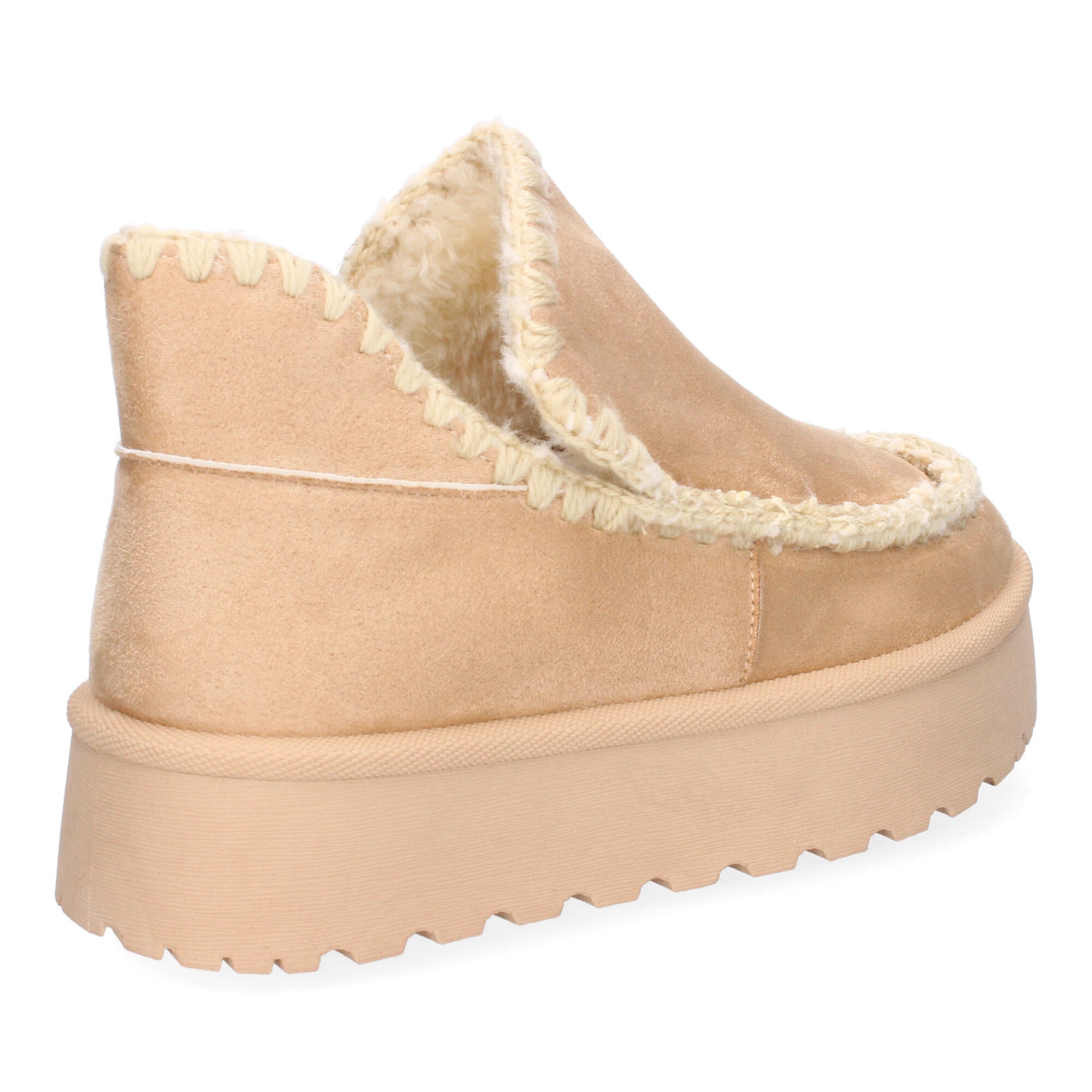 Botin beige con borreguillo interior+