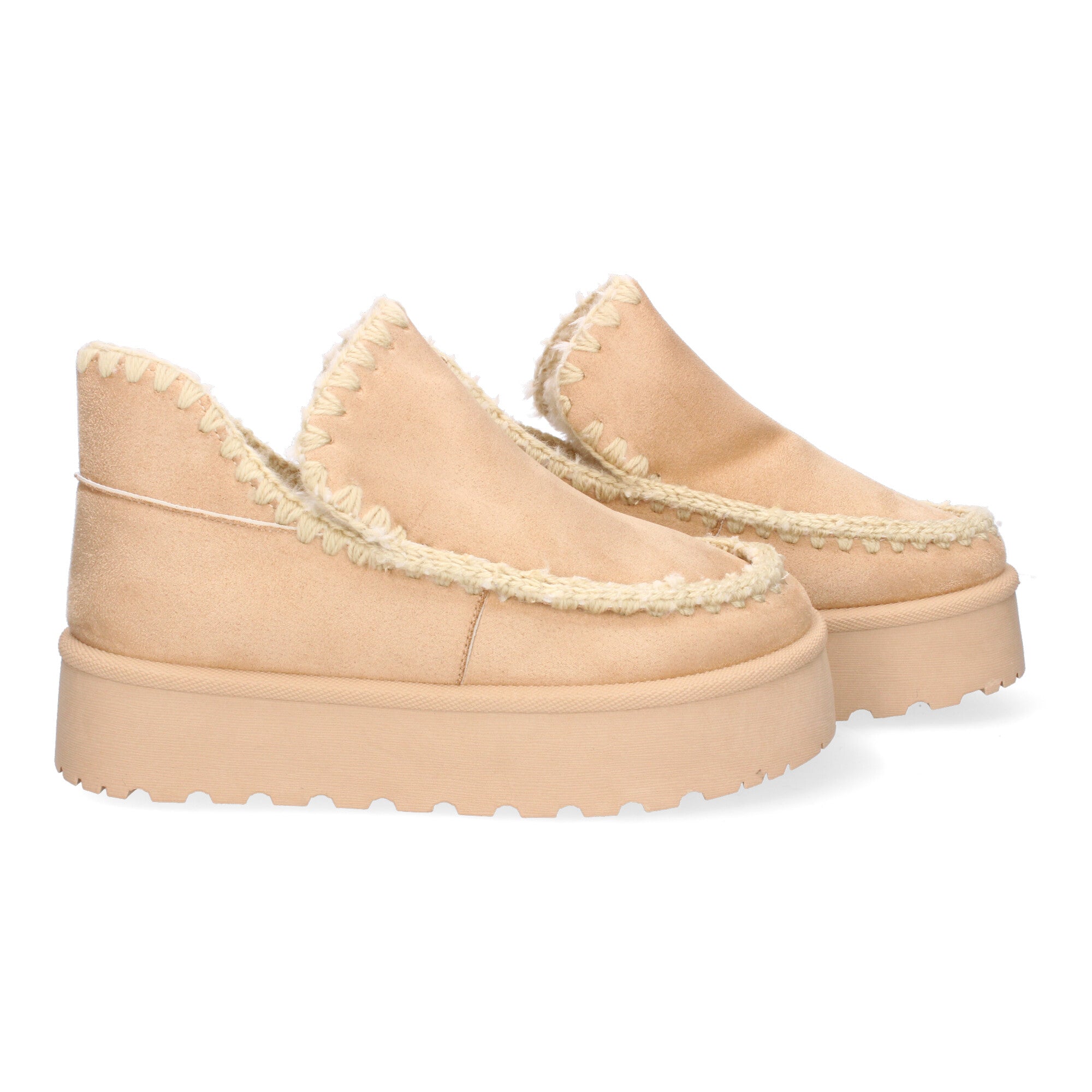 Botin beige con borreguillo interior+