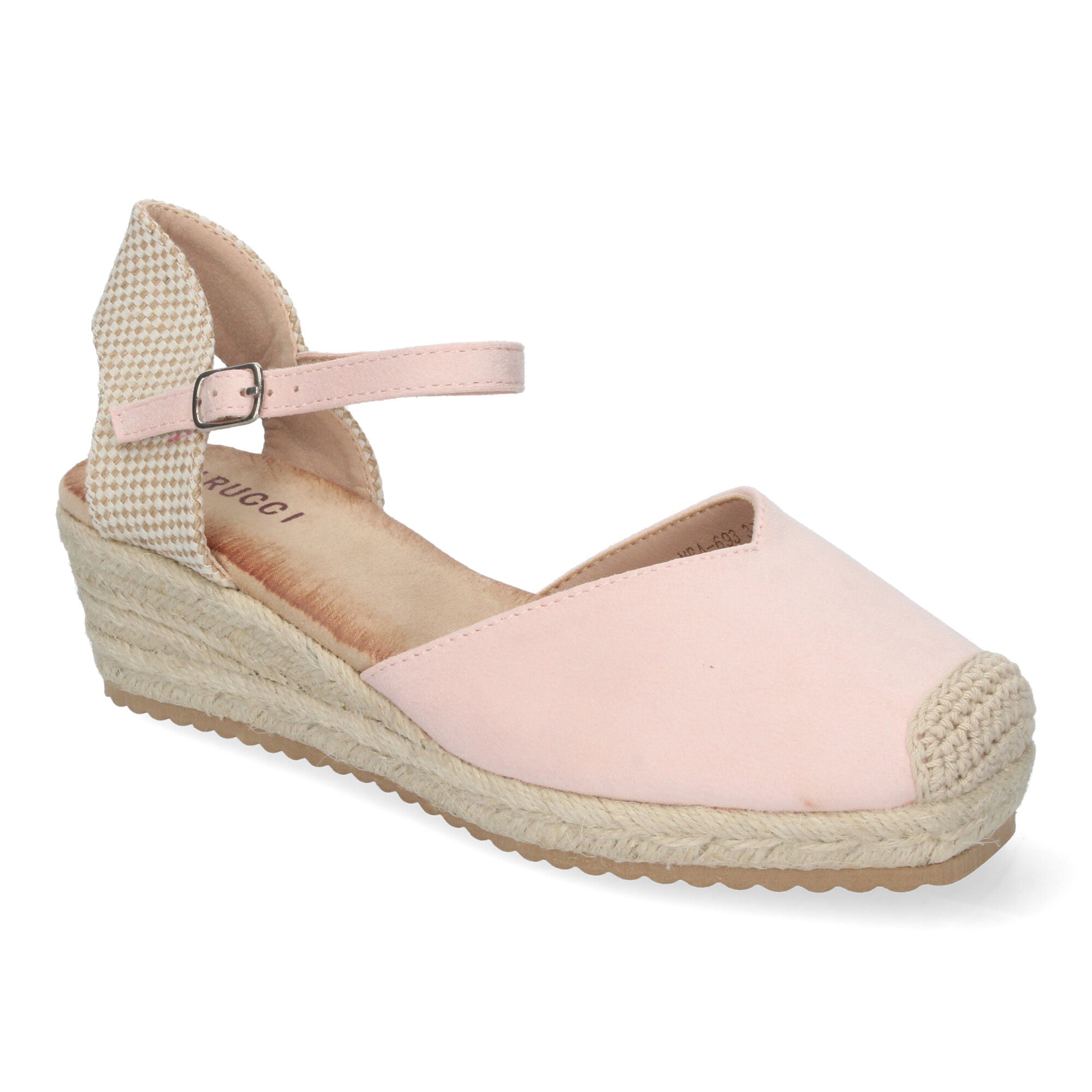Sandalia de Cuña para Mujer, Cómoda y Elegante, Forrada de Yute  en la Pala y Hebilla
