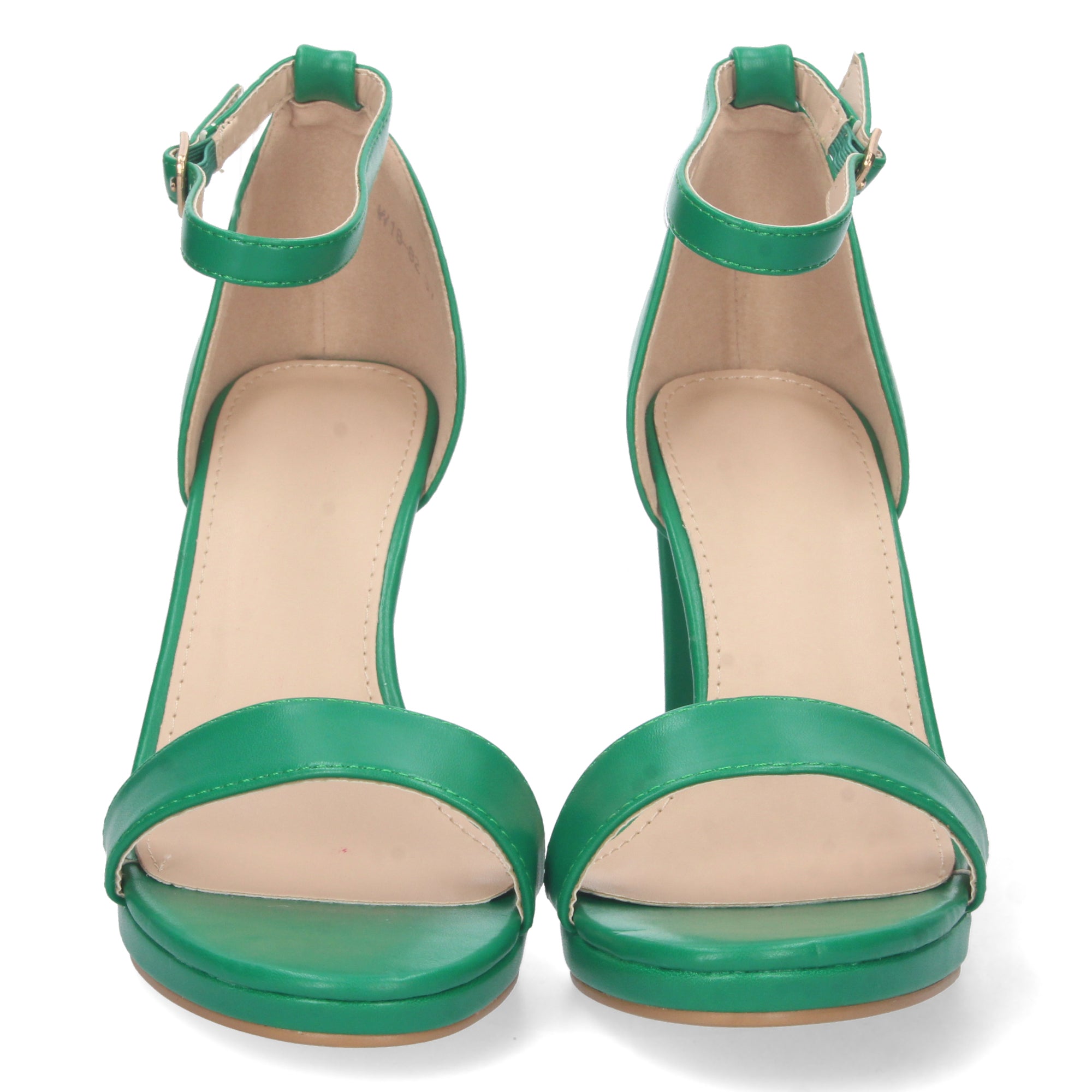 Sandalia Verde Ankle Strap  de Tacon para Mujer