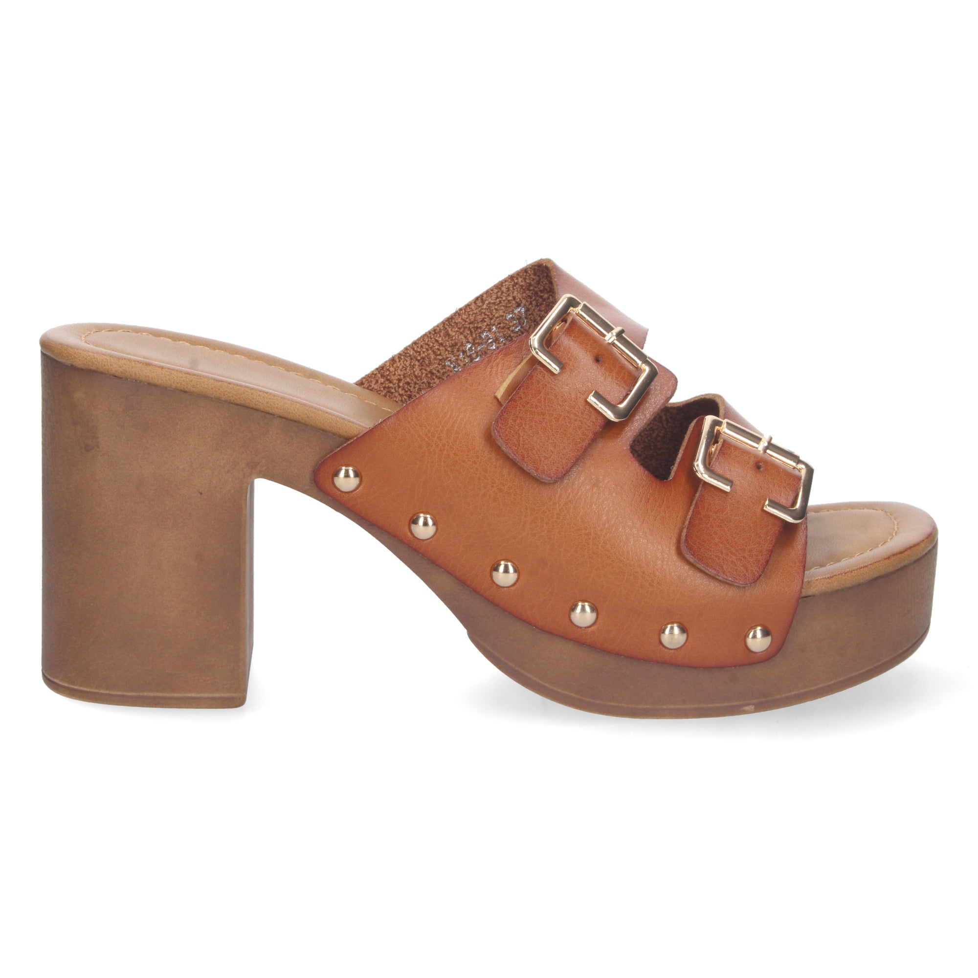 Sandalia Camel de Tacon  y Plataforma Para Mujer