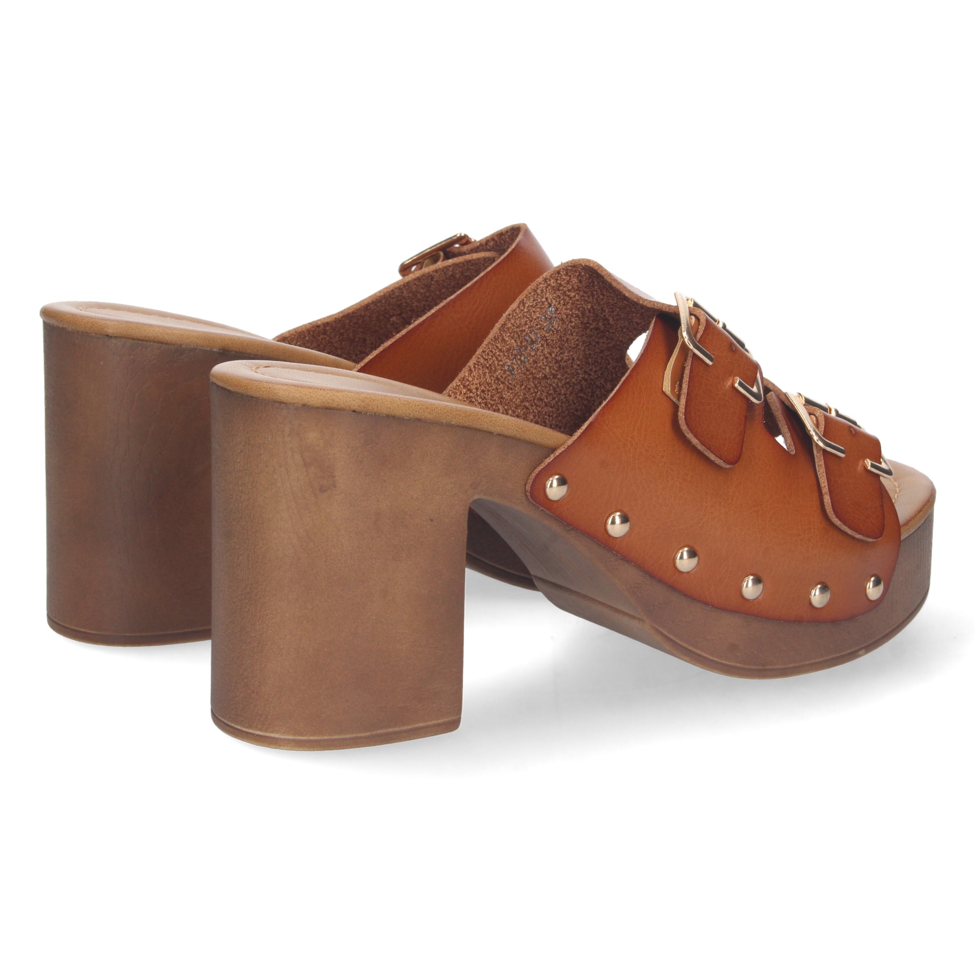 Sandalia Camel de Tacon  y Plataforma Para Mujer