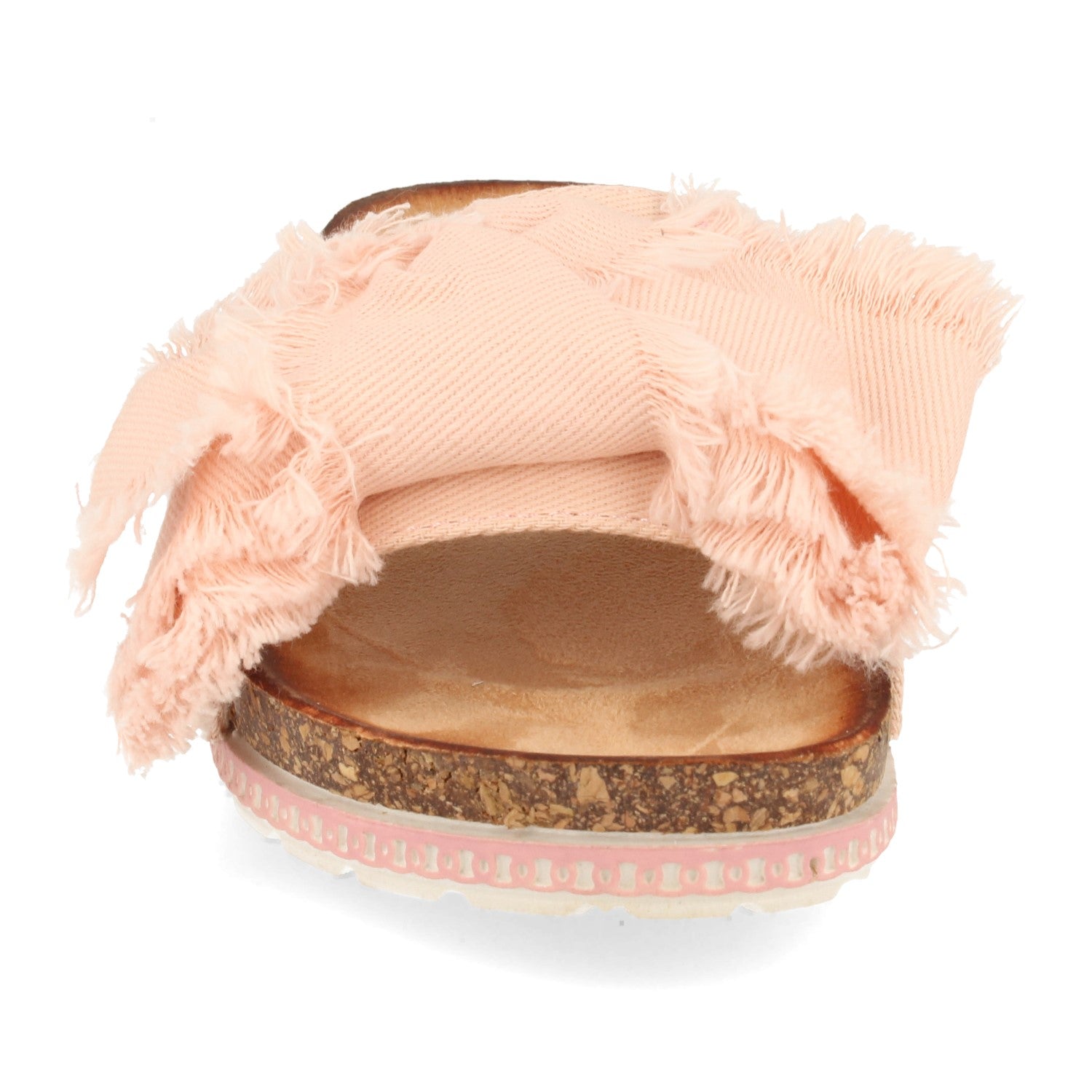 Sandalia Plana para Mujer, Cómoda, Pala Simple Decorada con Lazo y Piso de Bio