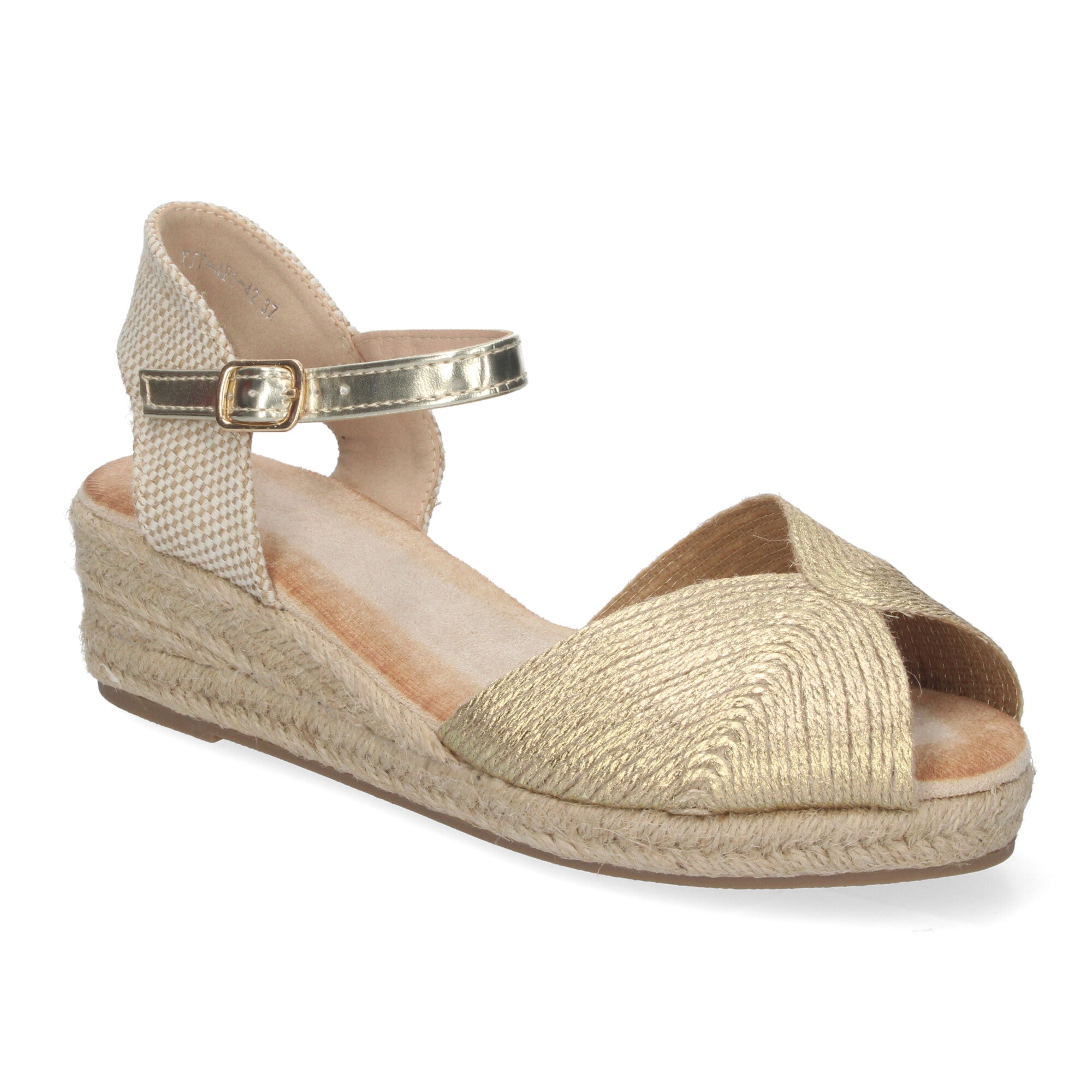 Sandalias de Cuña para Mujer Elegantes con Puntera Abierta y Hebilla