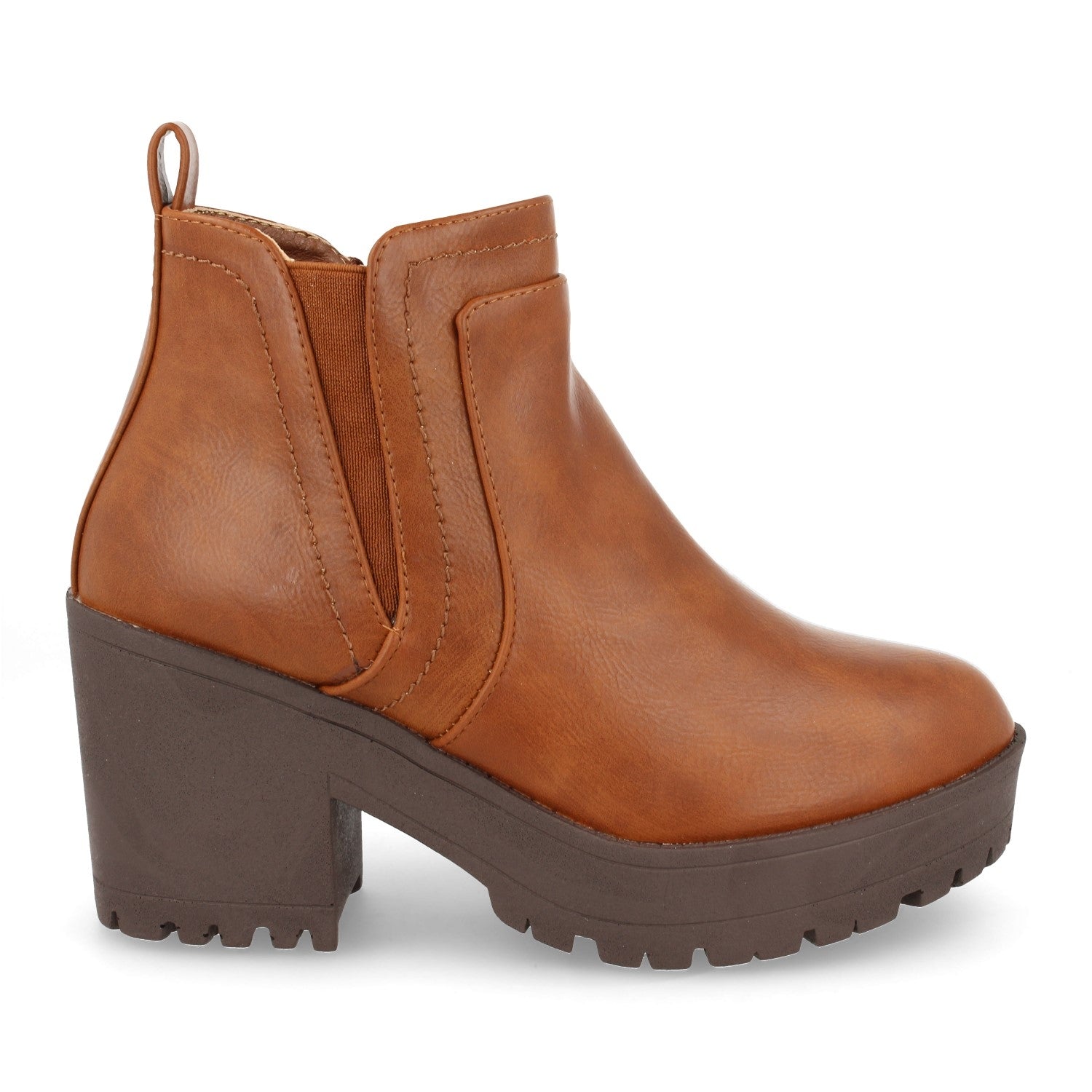 Botin camel con plataforma