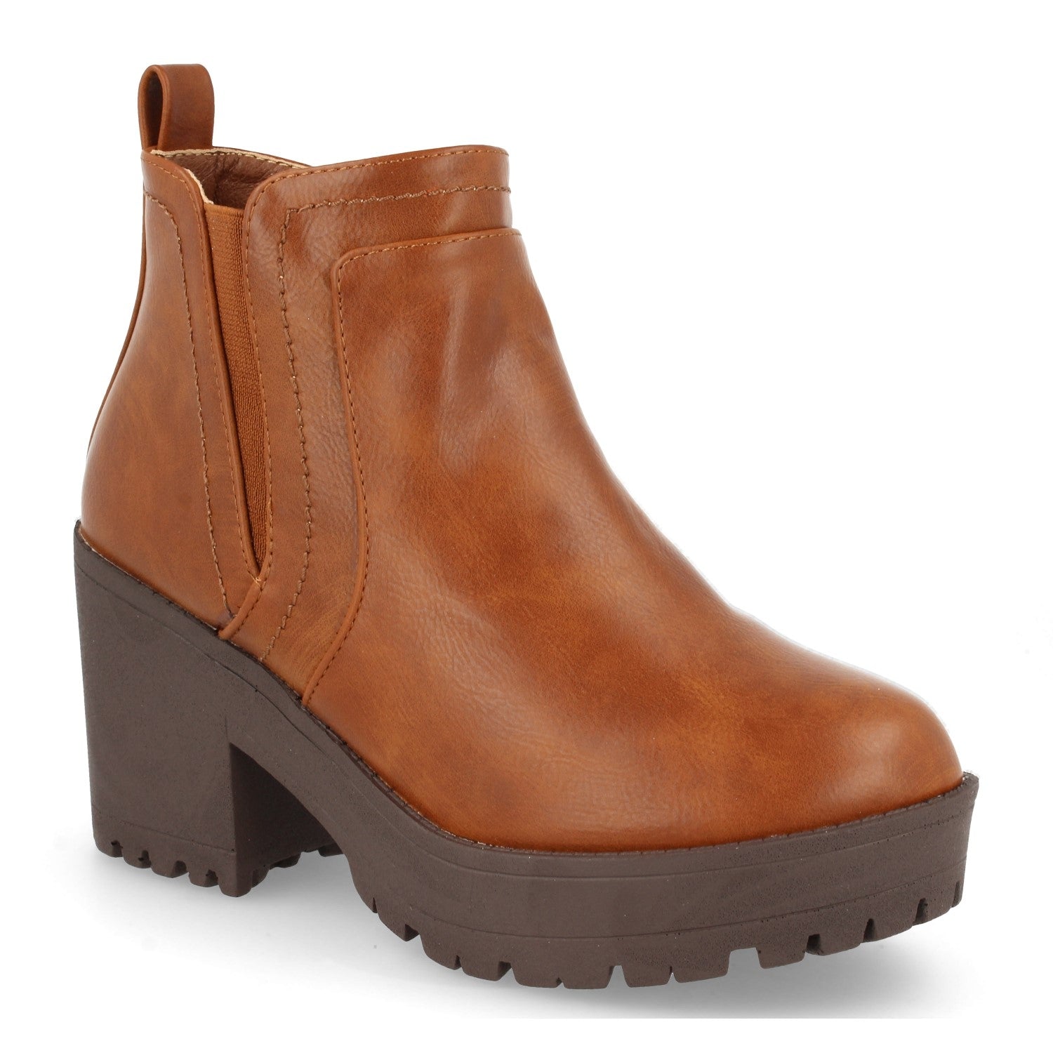 Botin camel con plataforma
