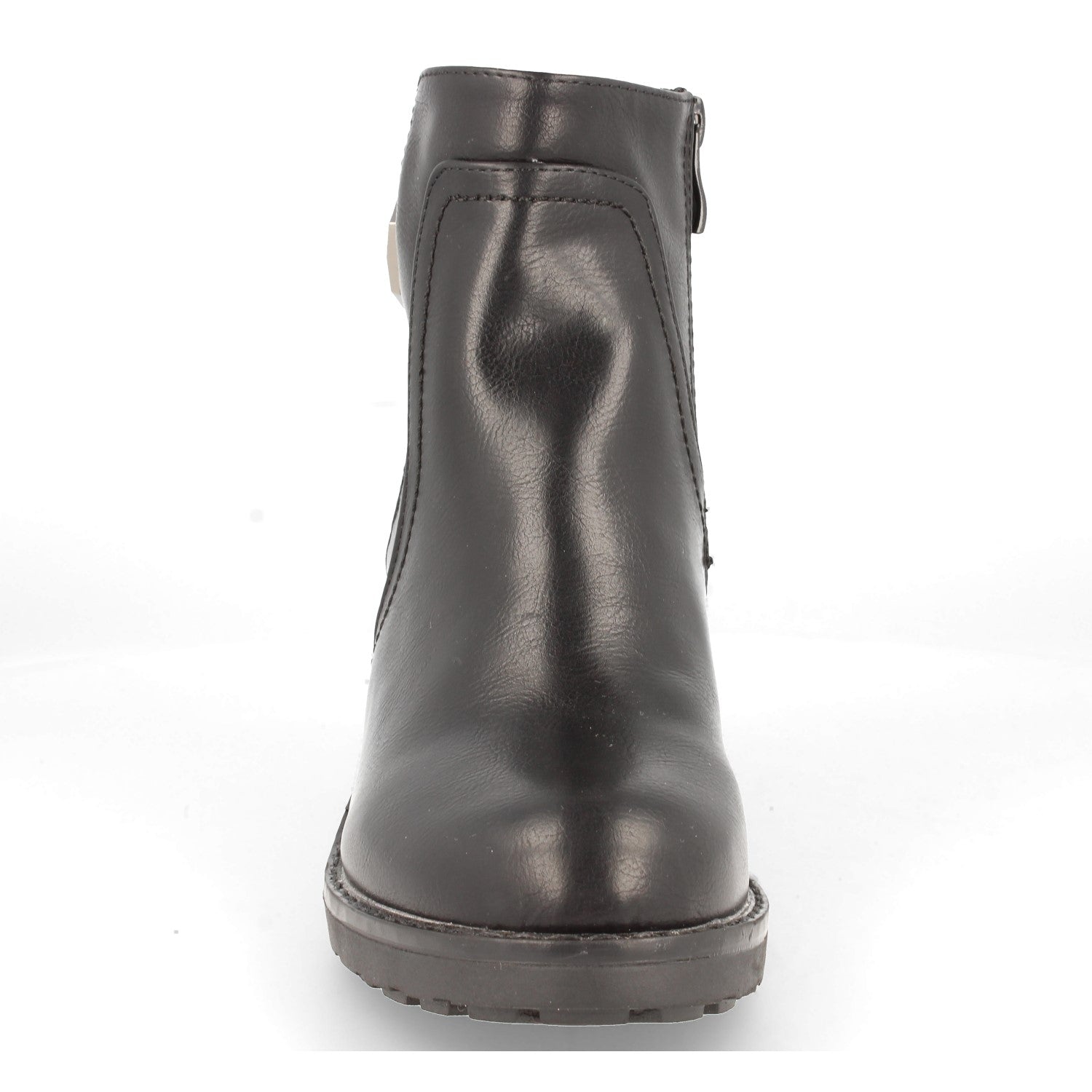 Botin negro con hebilla lateral