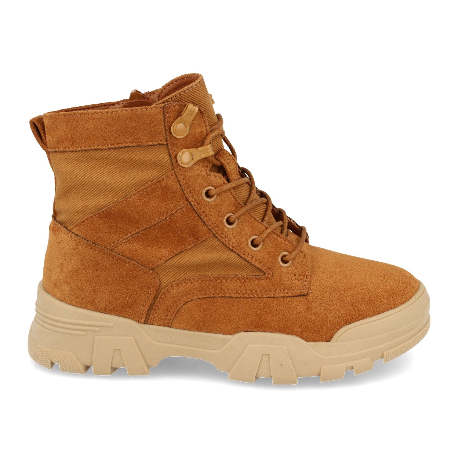 Botin camel con cordones
