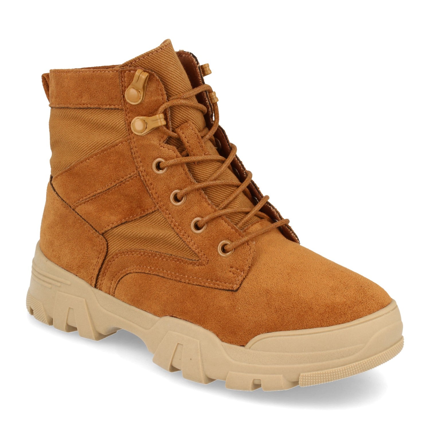 Botin camel con cordones
