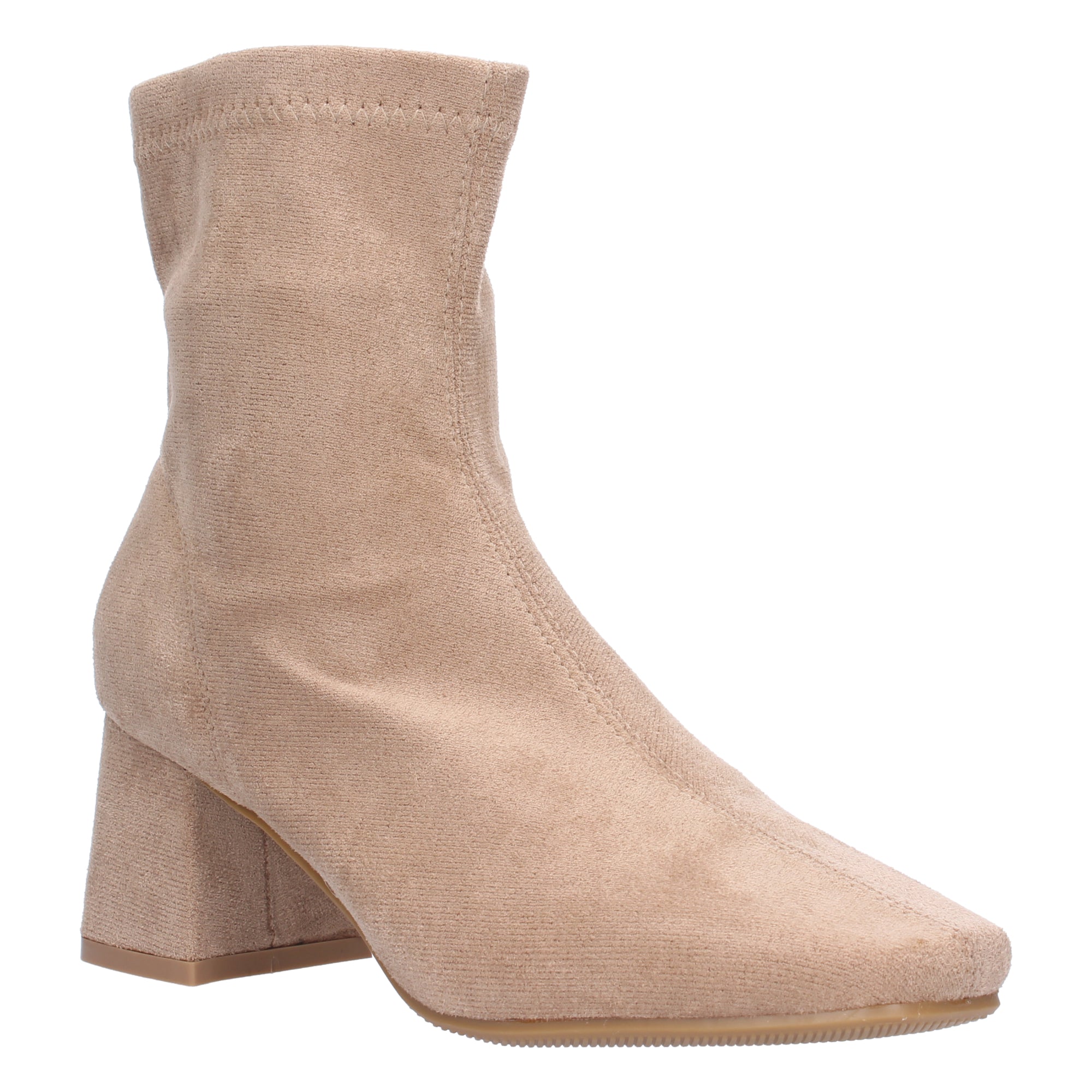 Botin kaki aterciopelado