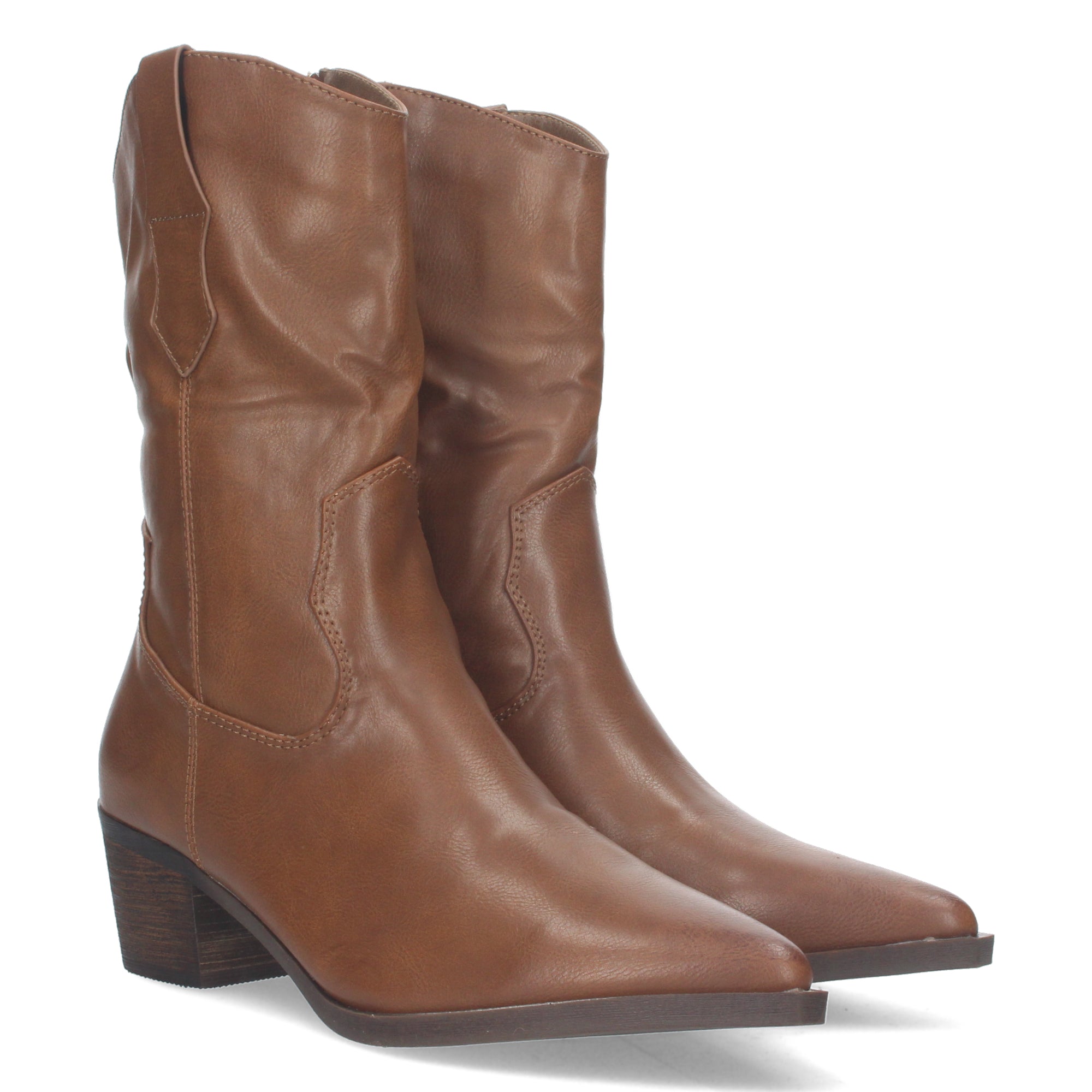 Botin campero kaki con cremallera