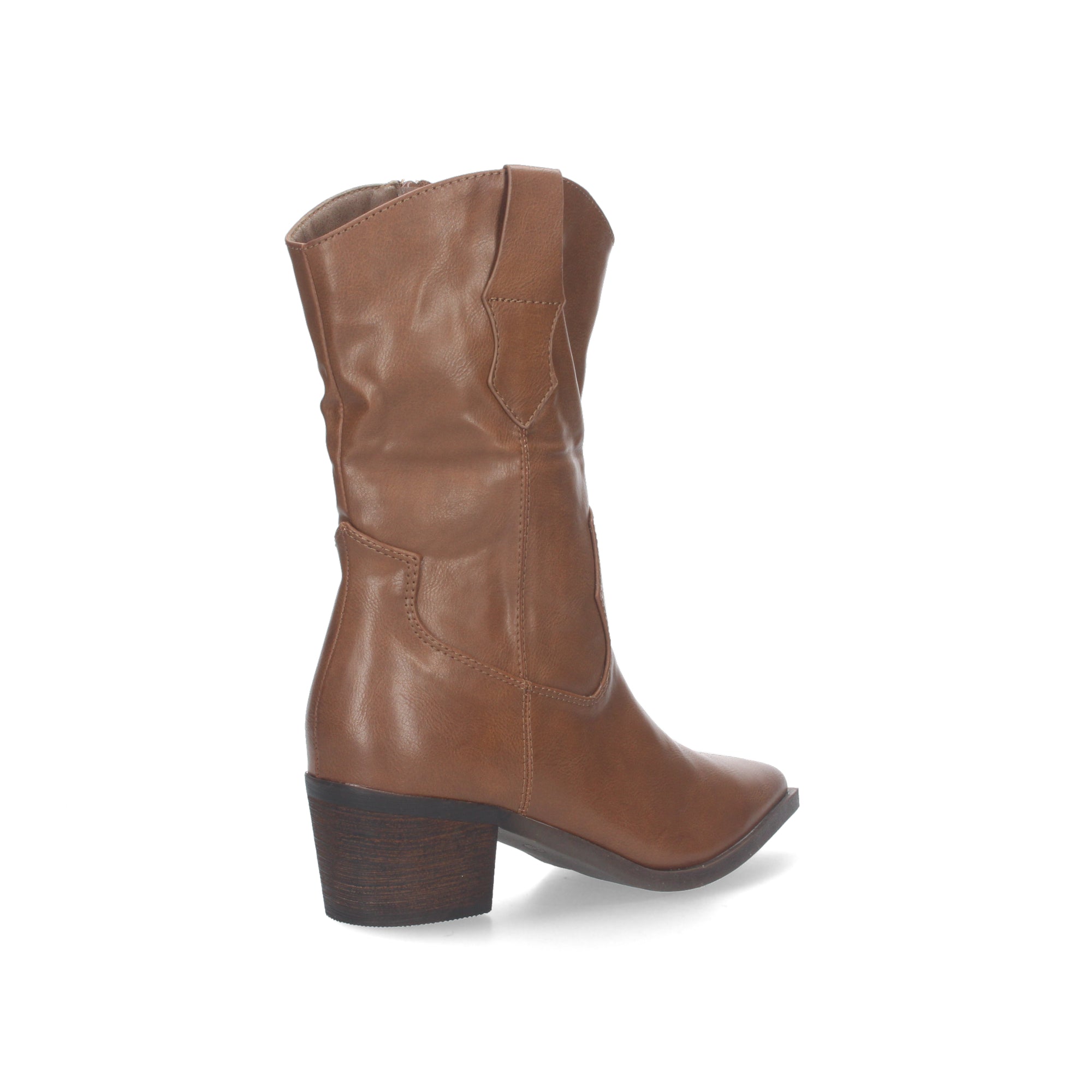 Botin campero kaki con cremallera