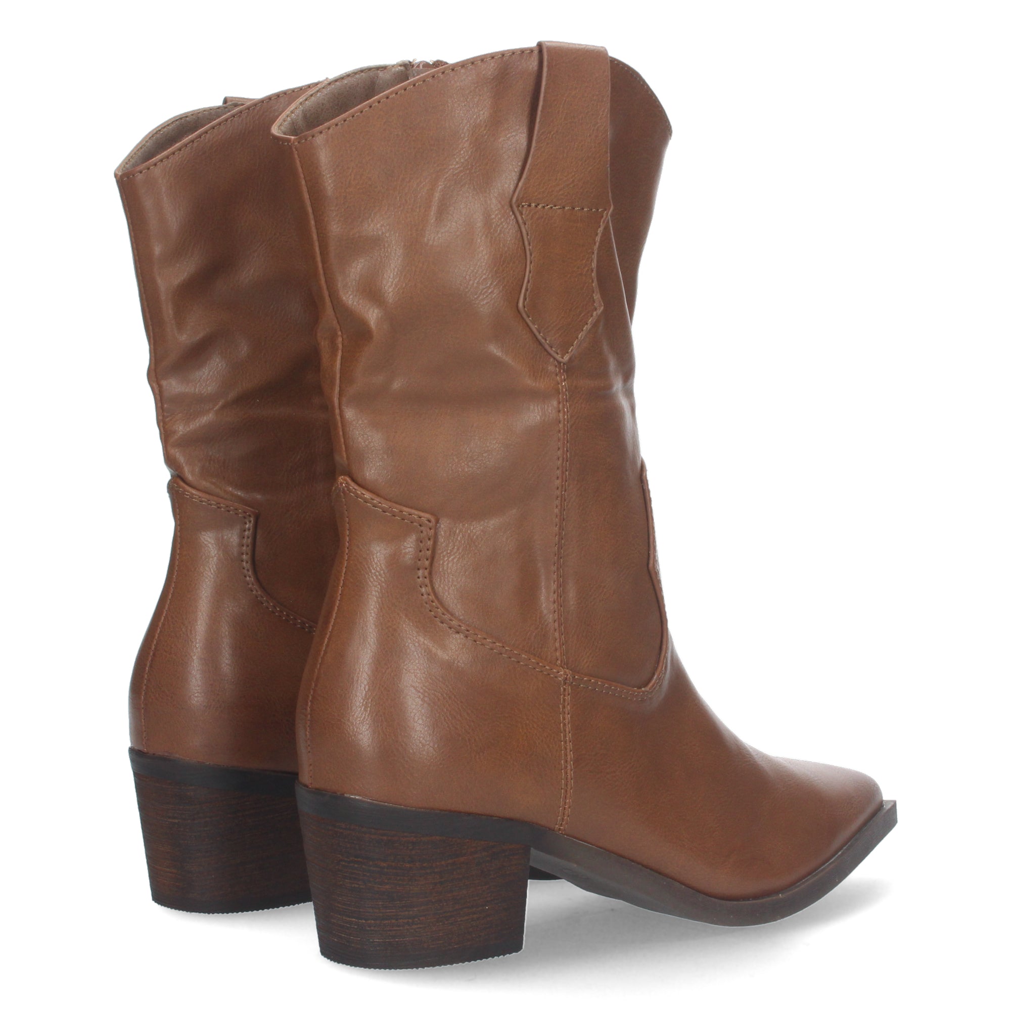 Botin campero kaki con cremallera