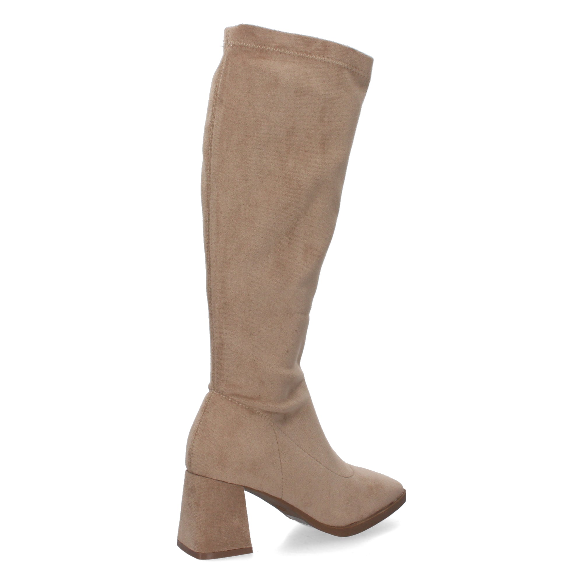 Bota Campera Lisa de Mujer con Caña Arrugada y Punta Fina
